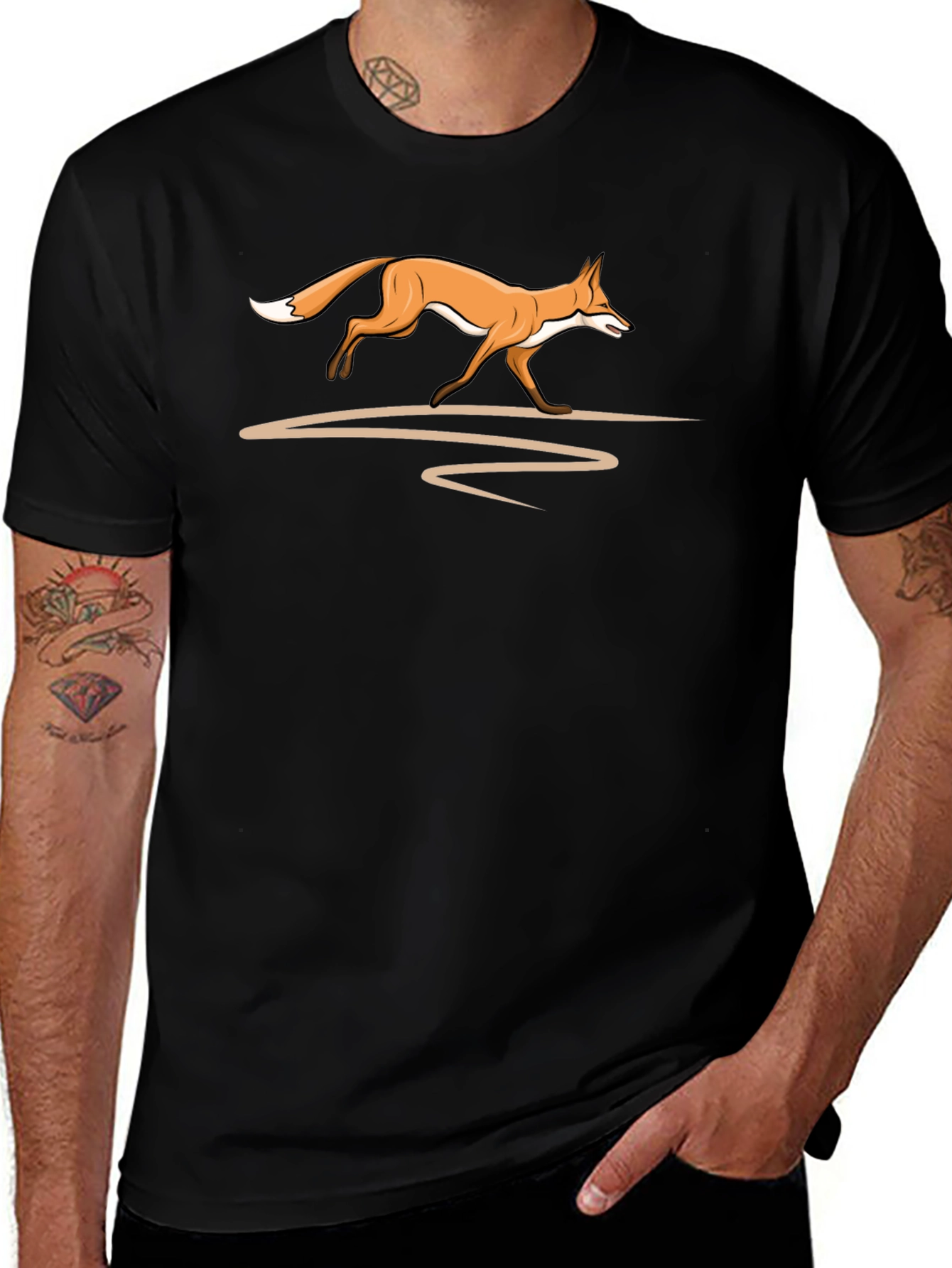 Variant 11 of Fox Graphic T-Shirt - Soft Cotton Tee