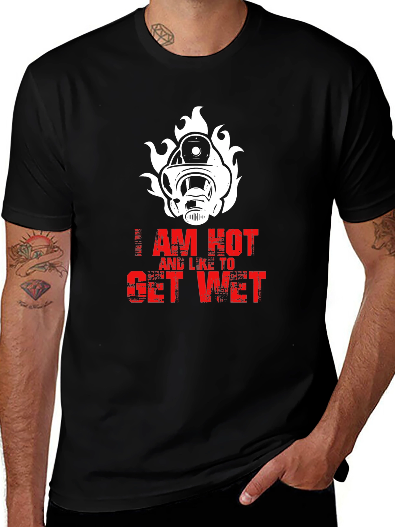Variant 21 of I Am Hot Firefighter T-Shirt