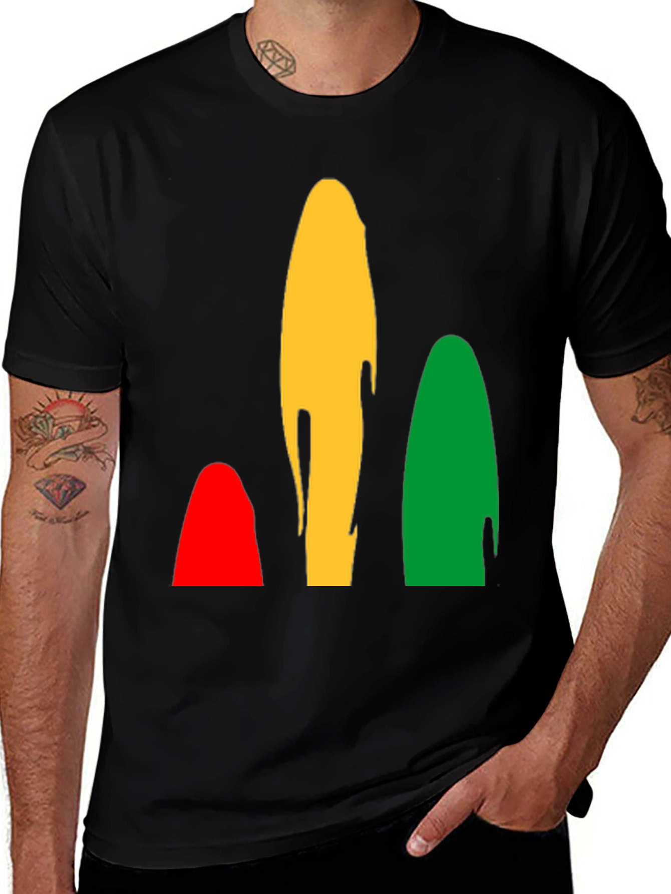 Variant 26 of Abstract Color Block Tee