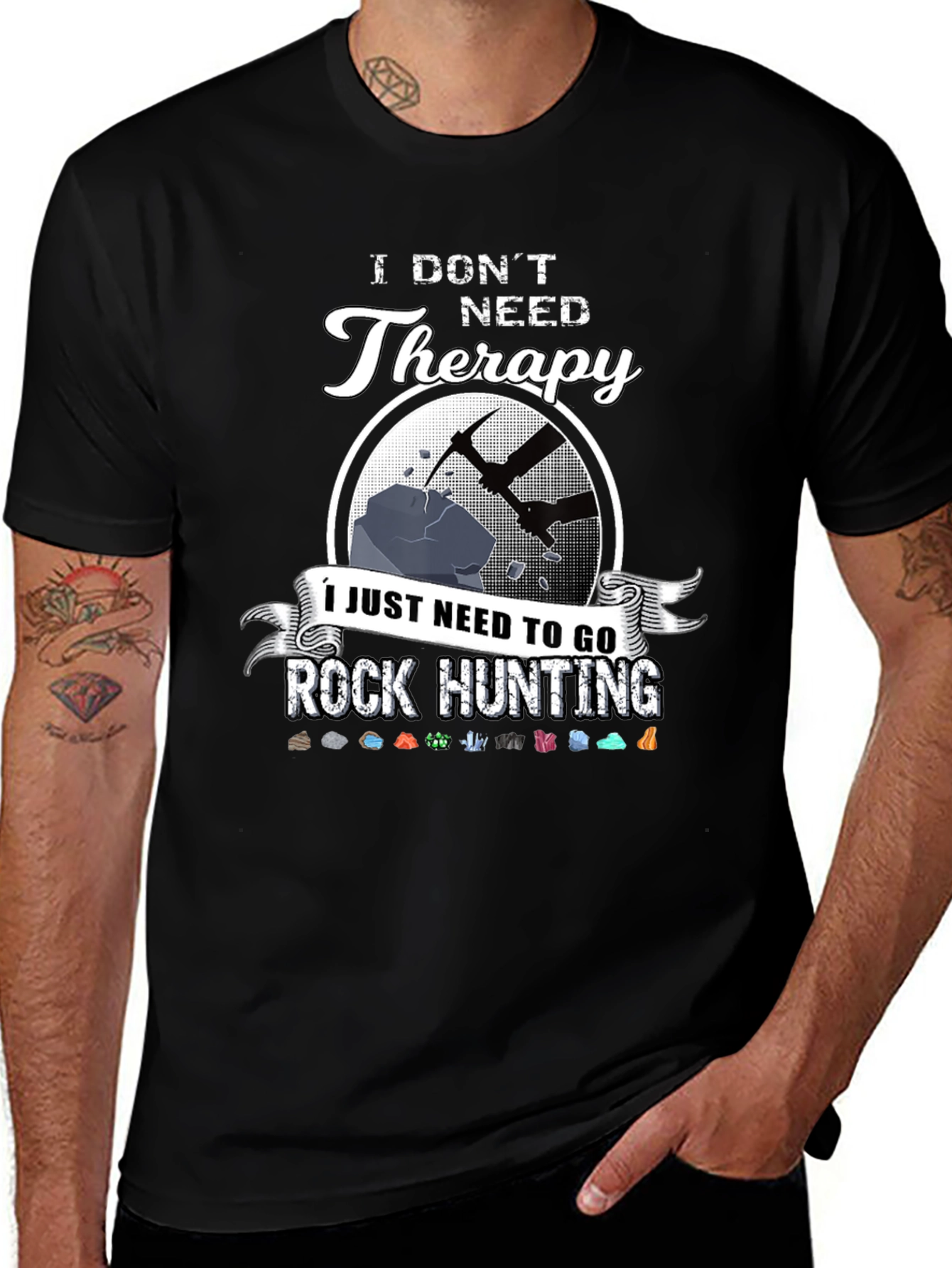 Rock Hunting Therapy T-Shirt - Geologist Gift