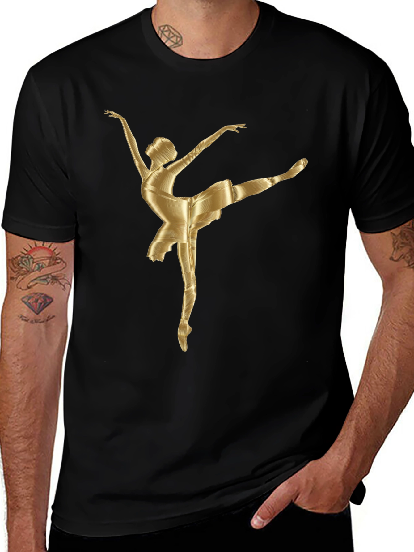 Variant 20 of Ballerina Graphic Tee - Stylish Cotton Blend T-Shirt