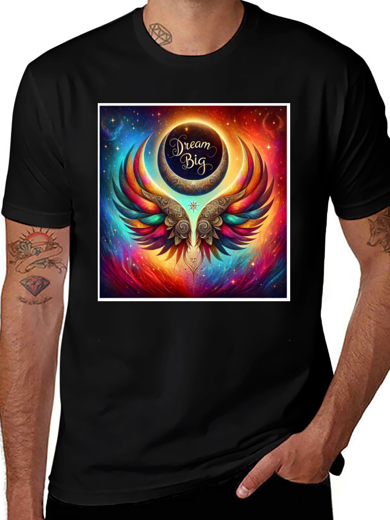 Variant 24 of Dream Big Graphic Tee - Celestial Wings