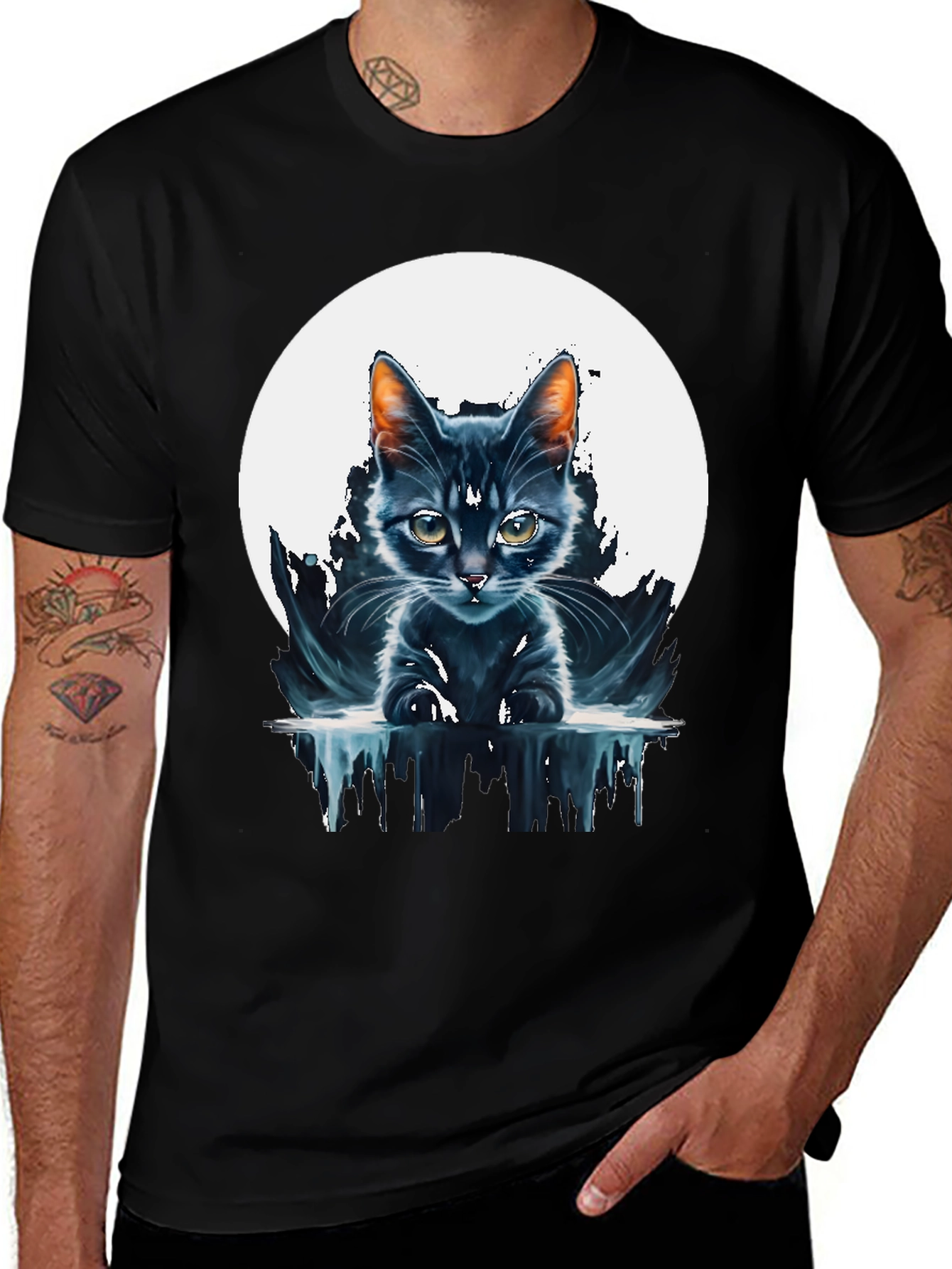 Variant 28 of Mystic Cat Graphic Tee