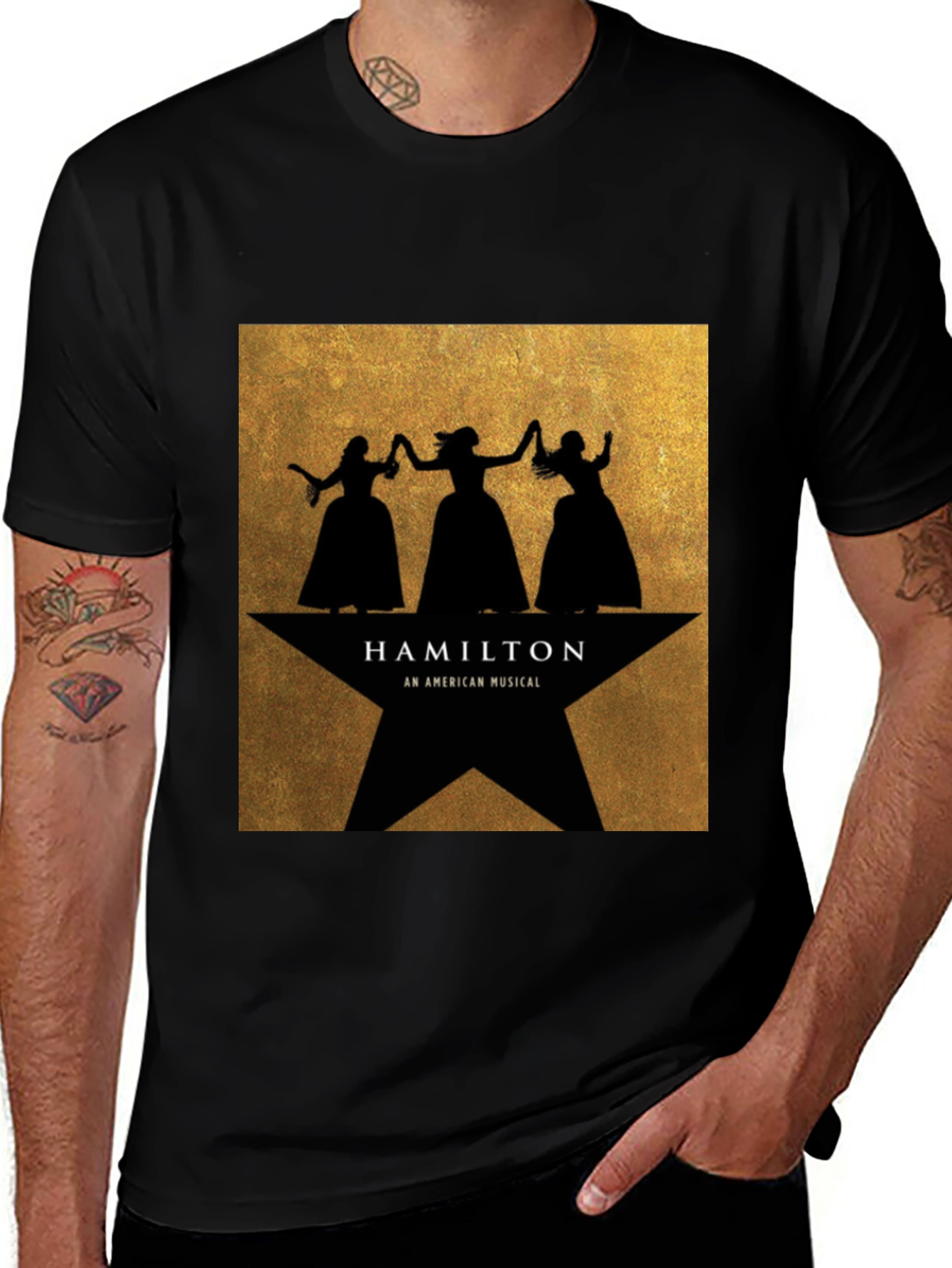 Hamilton Musical T-Shirt - Silhouette Design