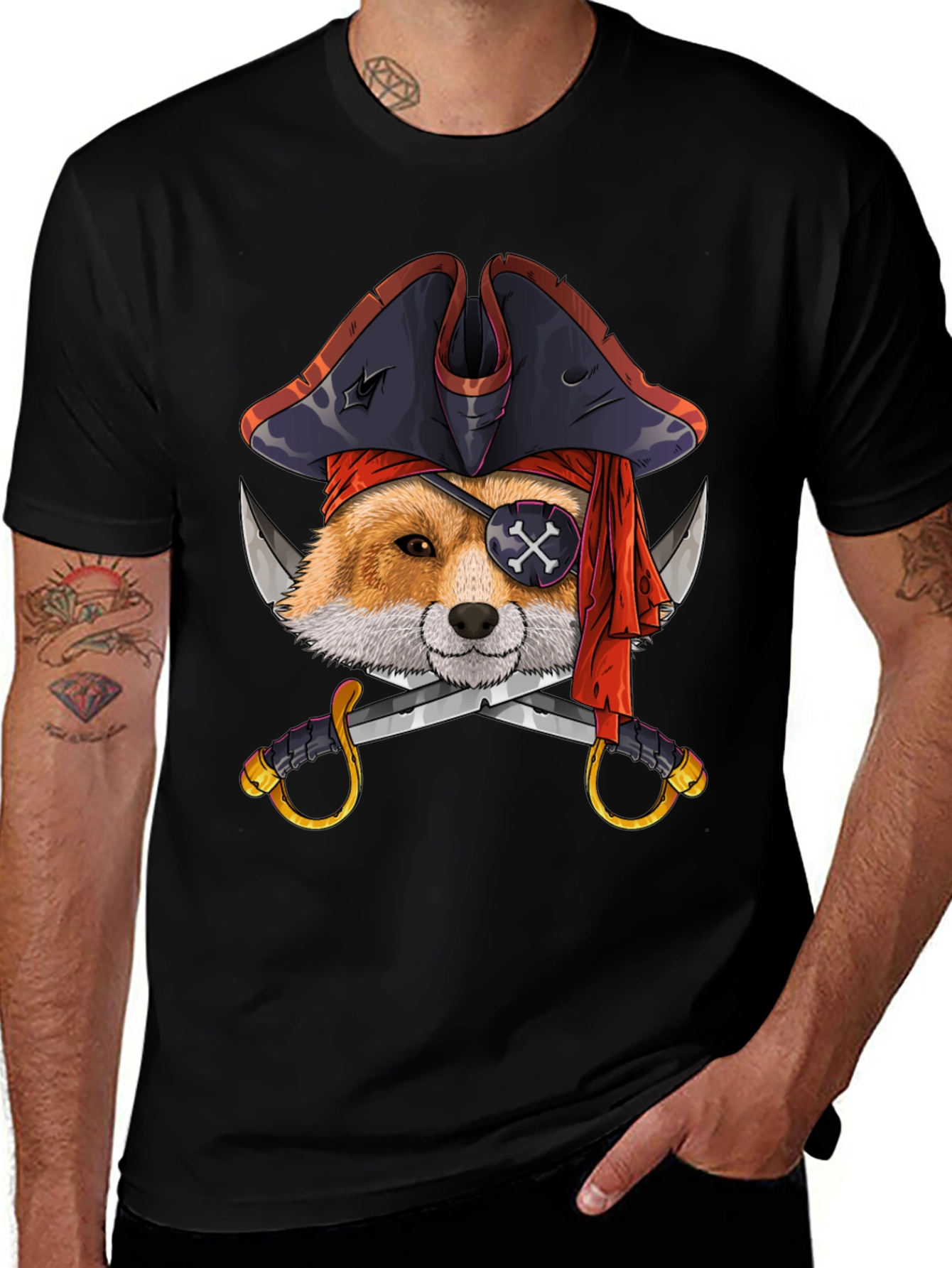 Variant 16 of Pirate Fox Graphic Tee