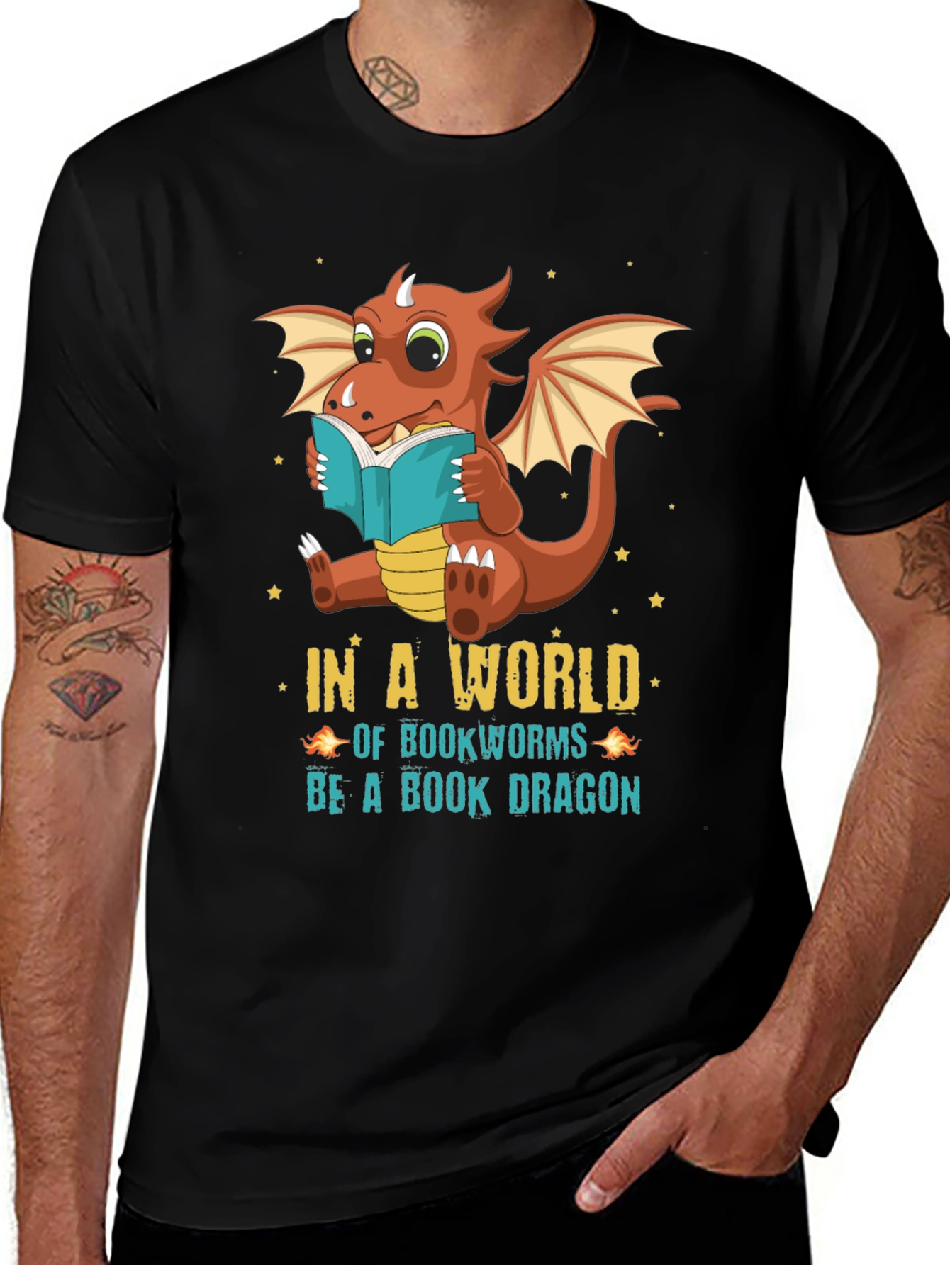 Variant 15 of Book Dragon T-Shirt