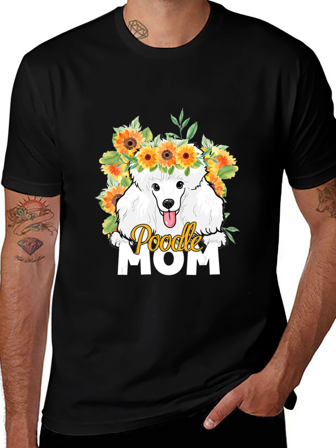 Variant 22 of Poodle Mom Sunflower T-Shirt