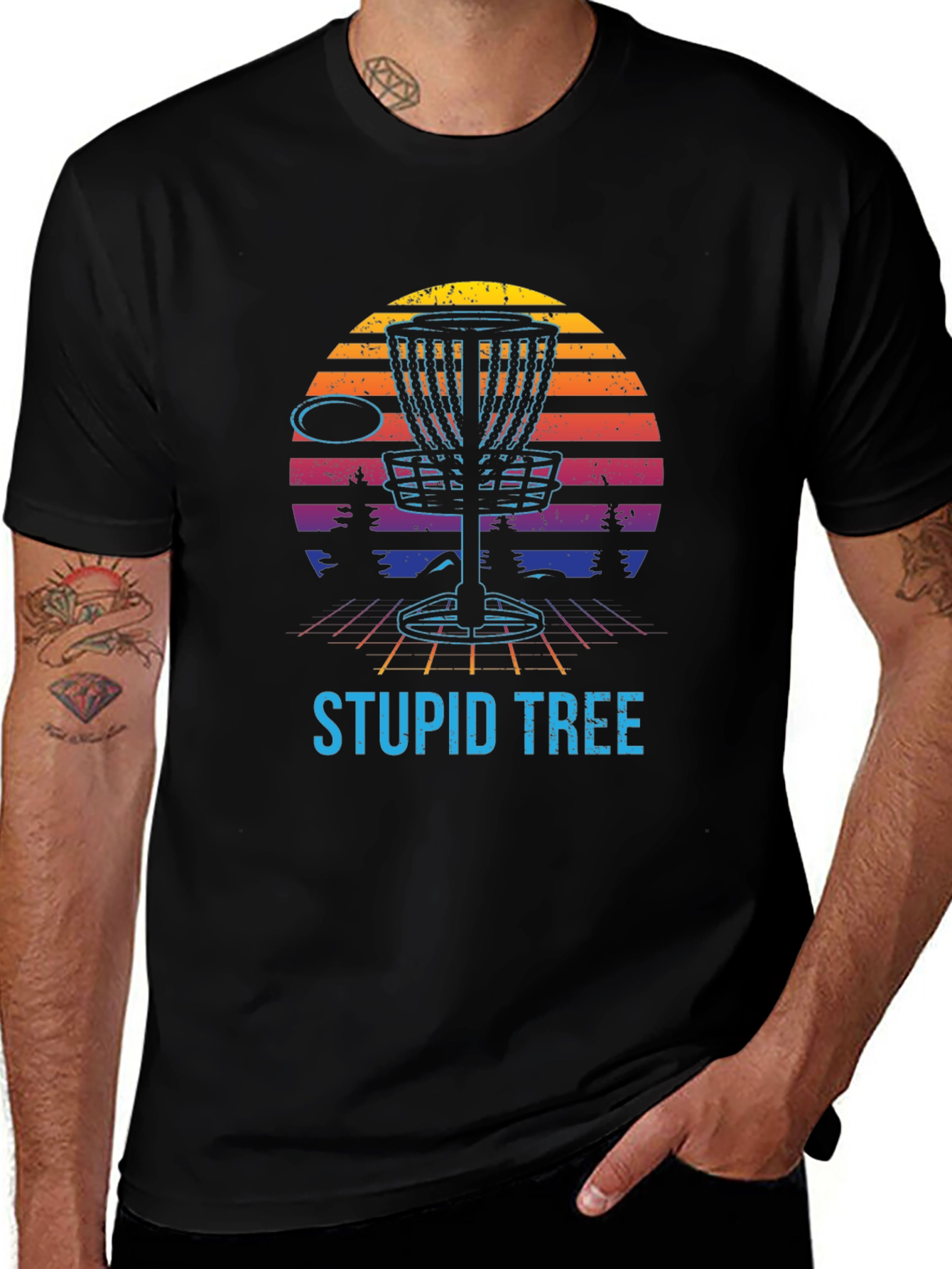 Variant 21 of Stupid Tree Disc Golf T-Shirt