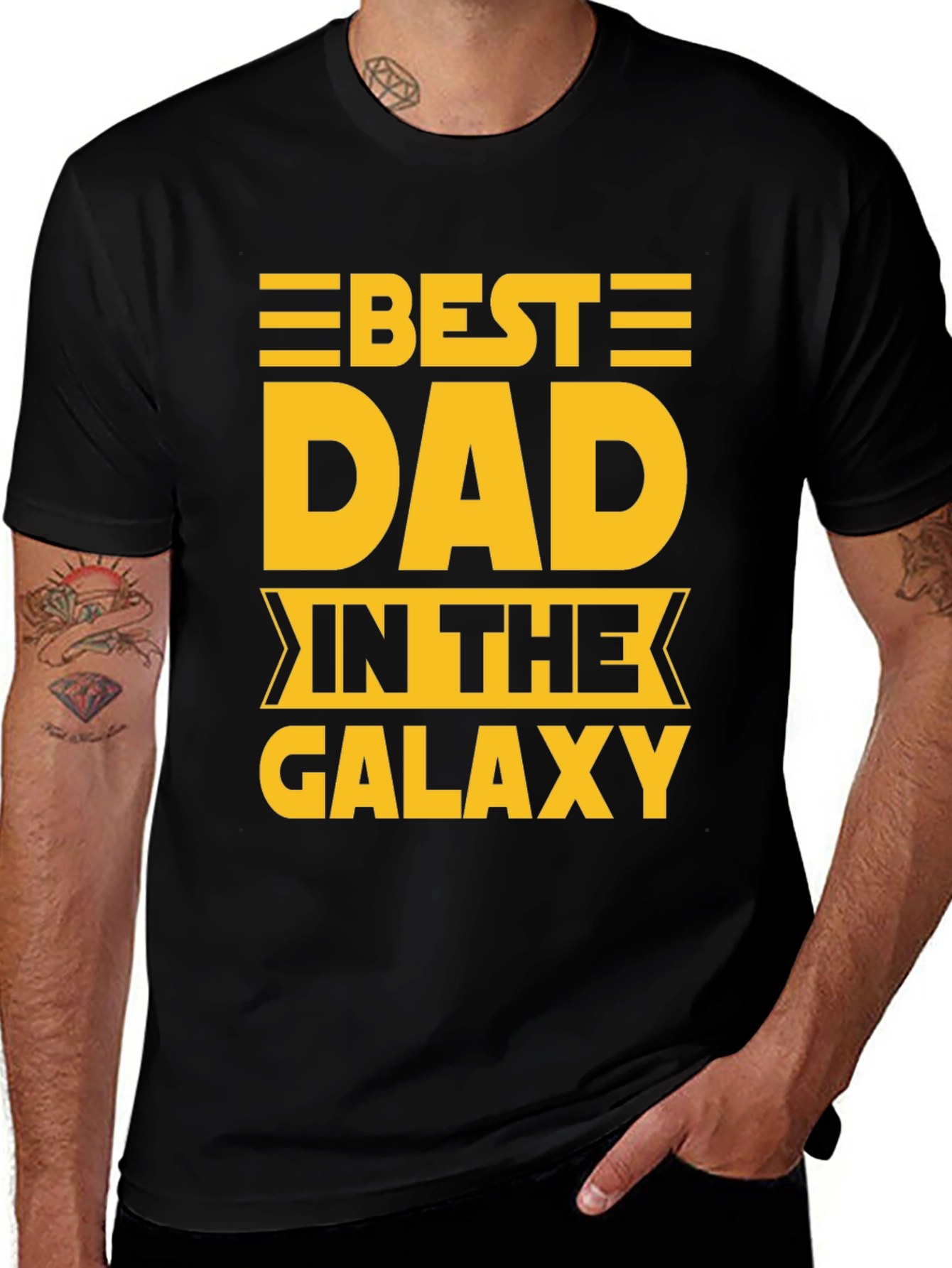 Variant 14 of Best Dad in The Galaxy Graphic T-Shirt