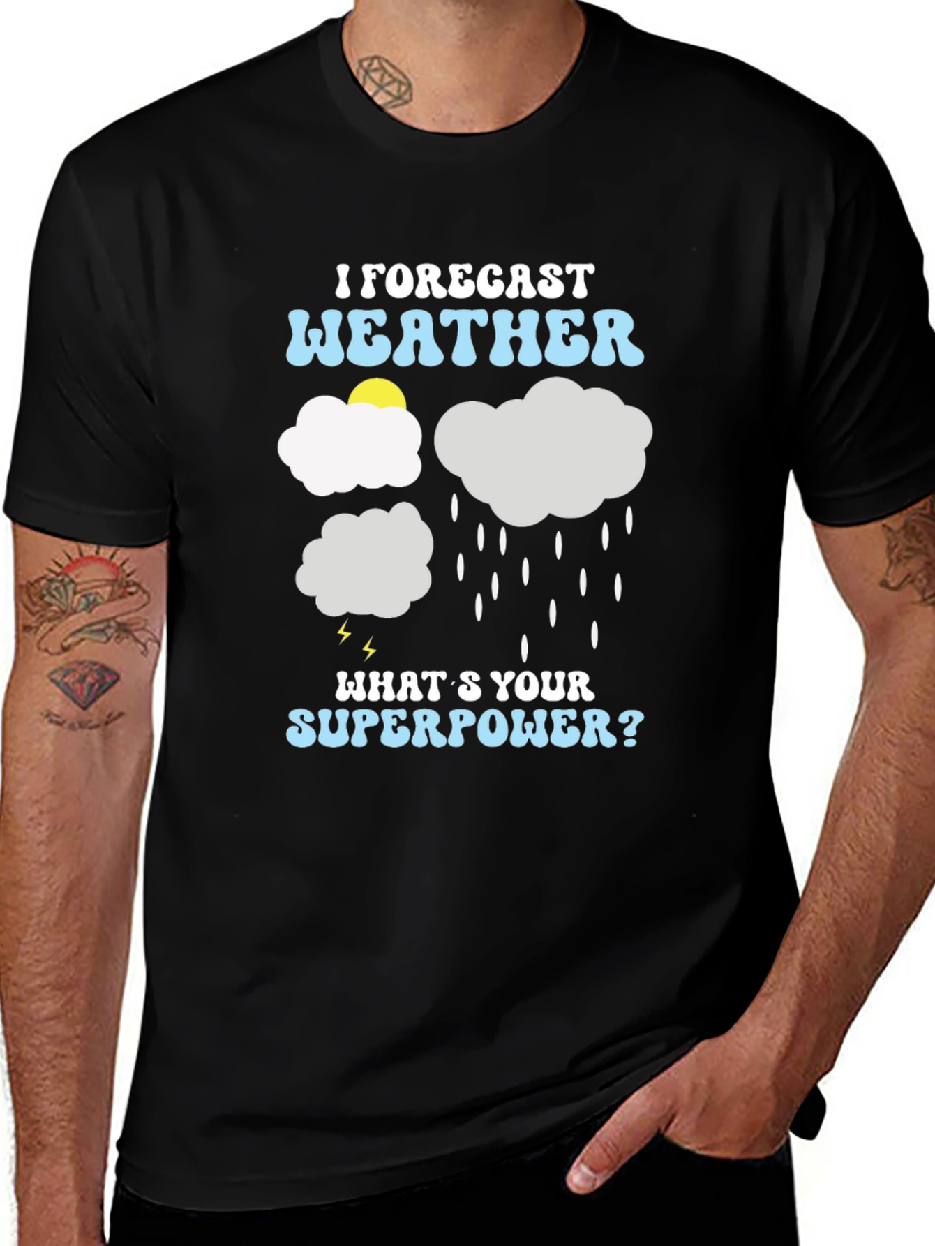 Variant 2 of Funny Weather Forecast T-Shirt
