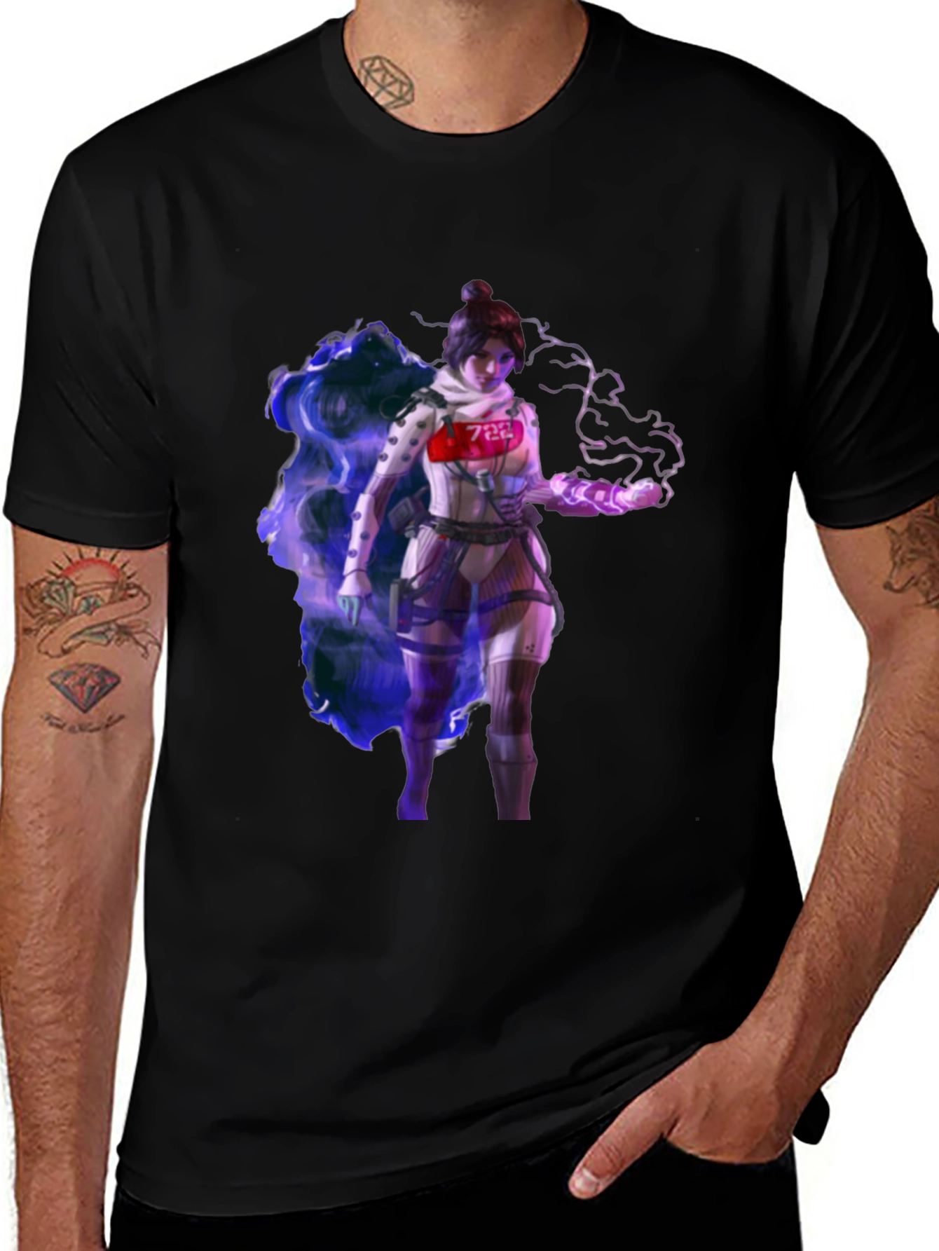 Wraith Apex Legends Black T-Shirt