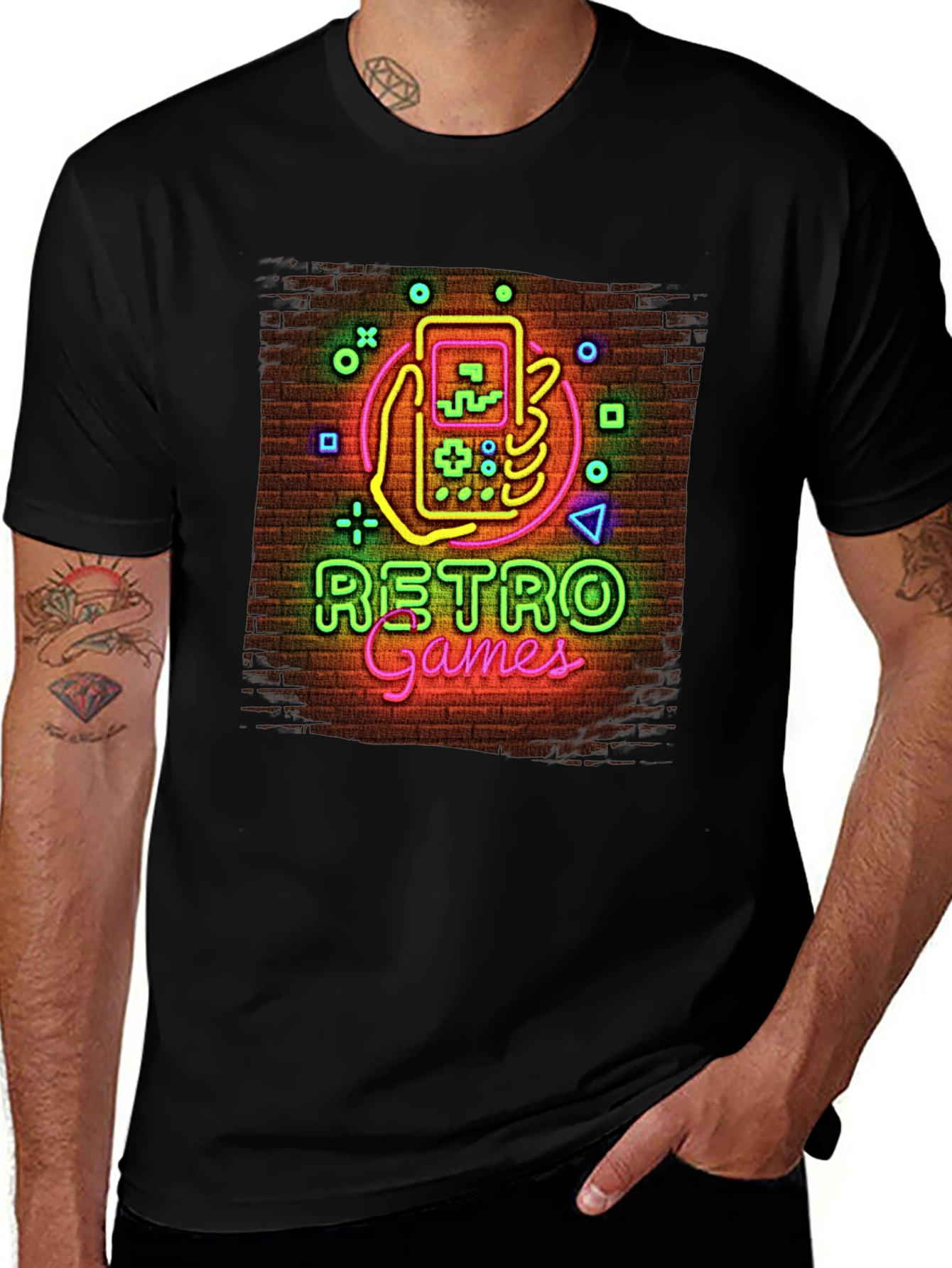 Variant 22 of Retro Games Neon Graphic T-Shirt
