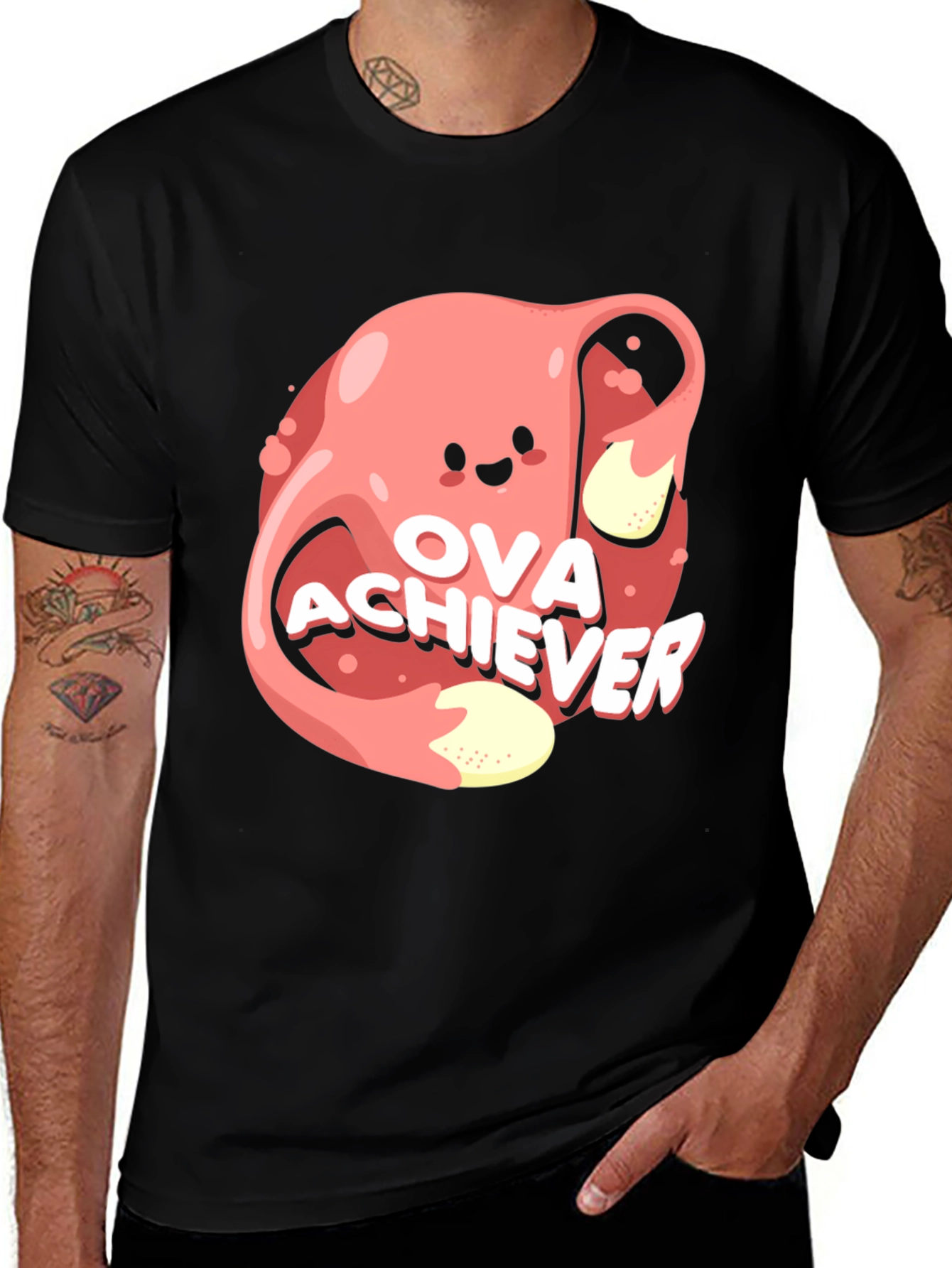 Variant 23 of Ova Achiever Graphic Tee - Black
