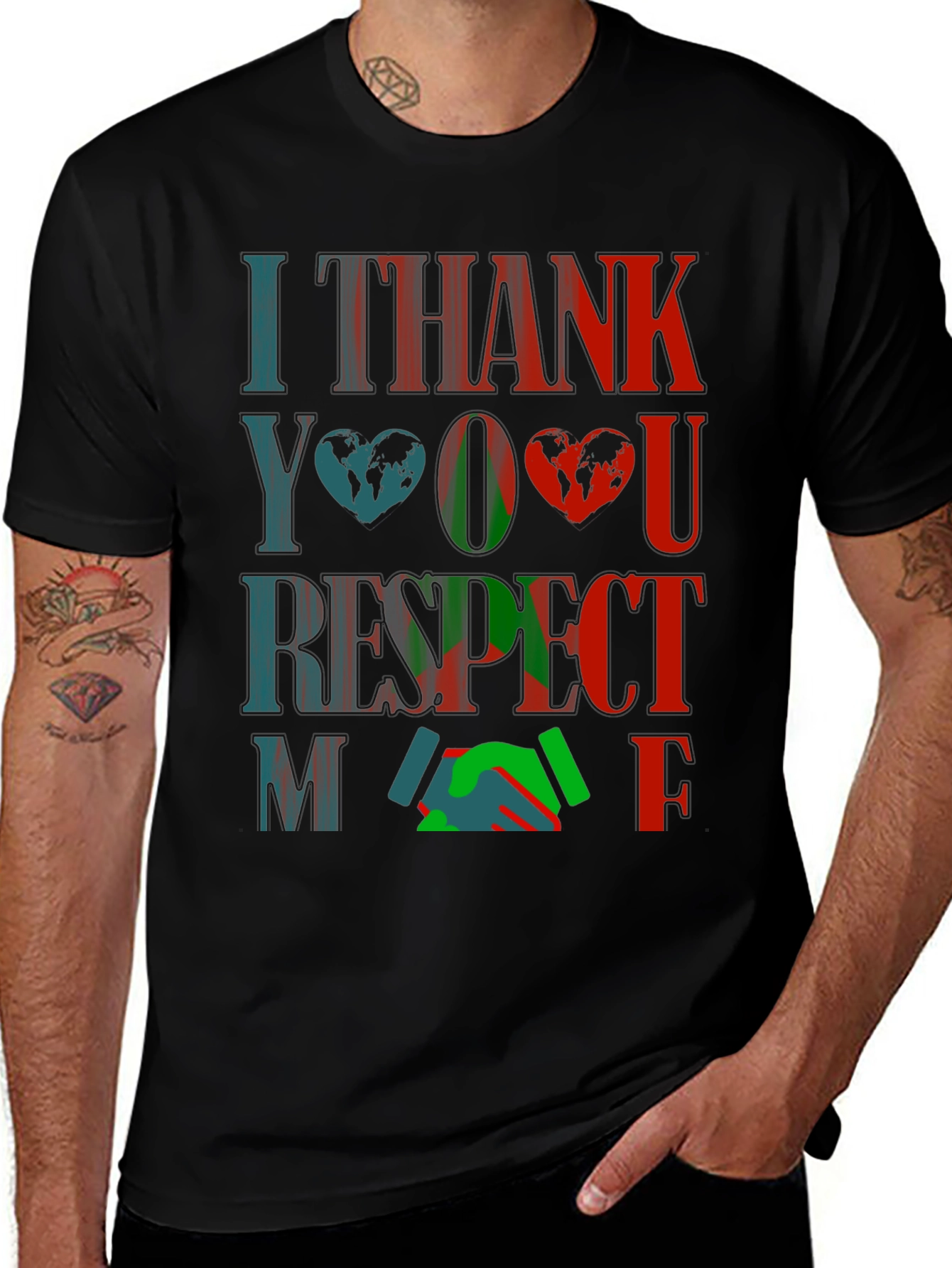 Variant 18 of I Thank You Respect Me Graphic T-Shirt