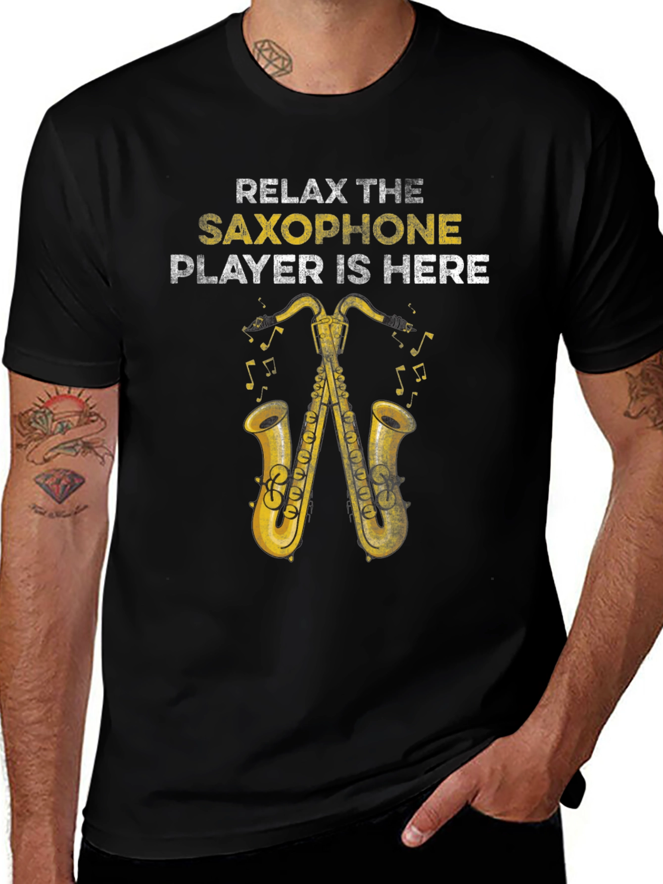 Variant 14 of Relax Saxophone Player T-Shirt