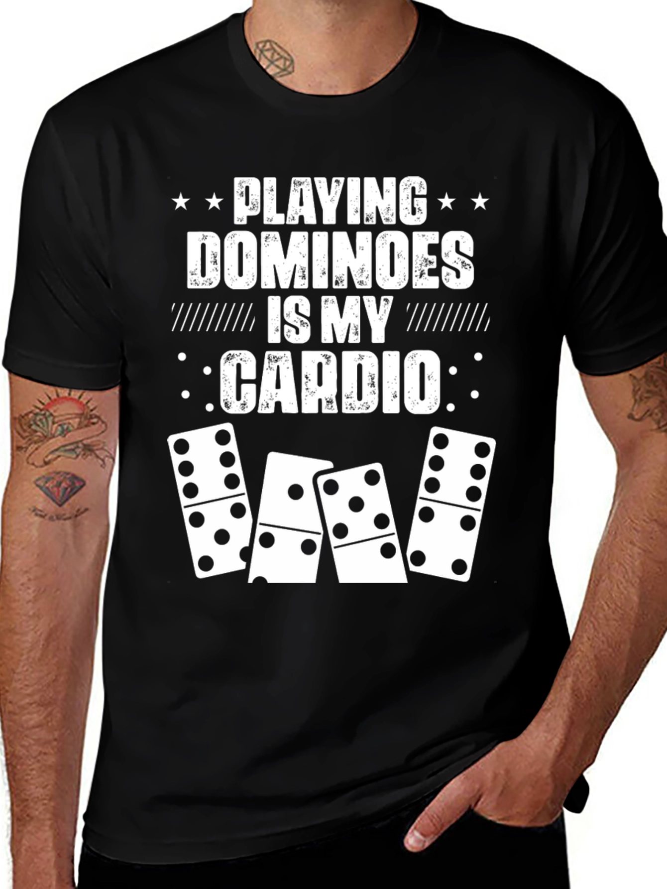 Variant 7 of Dominoes Cardio T-Shirt