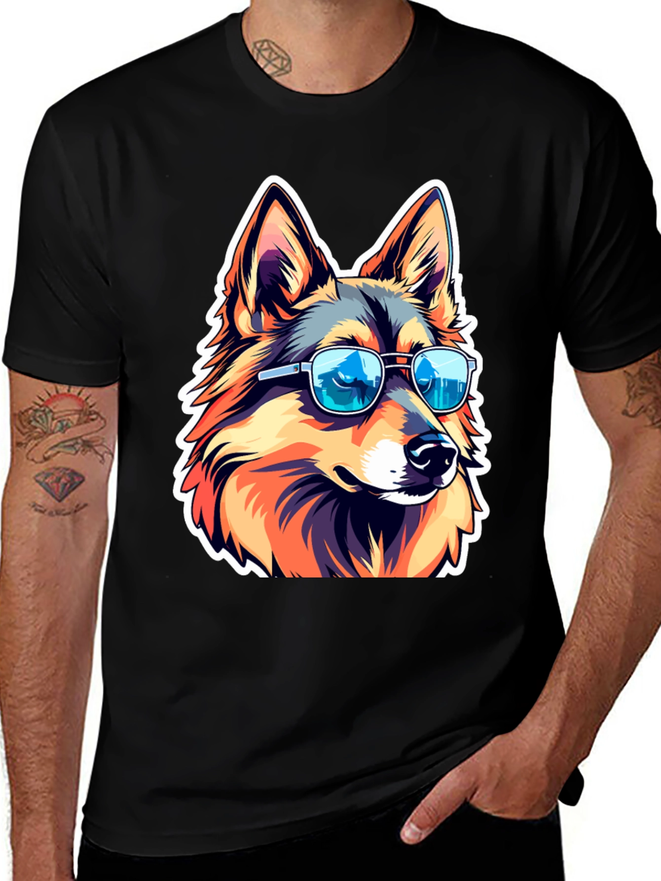 Variant 10 of Cool Dog T-Shirt: Canine Style