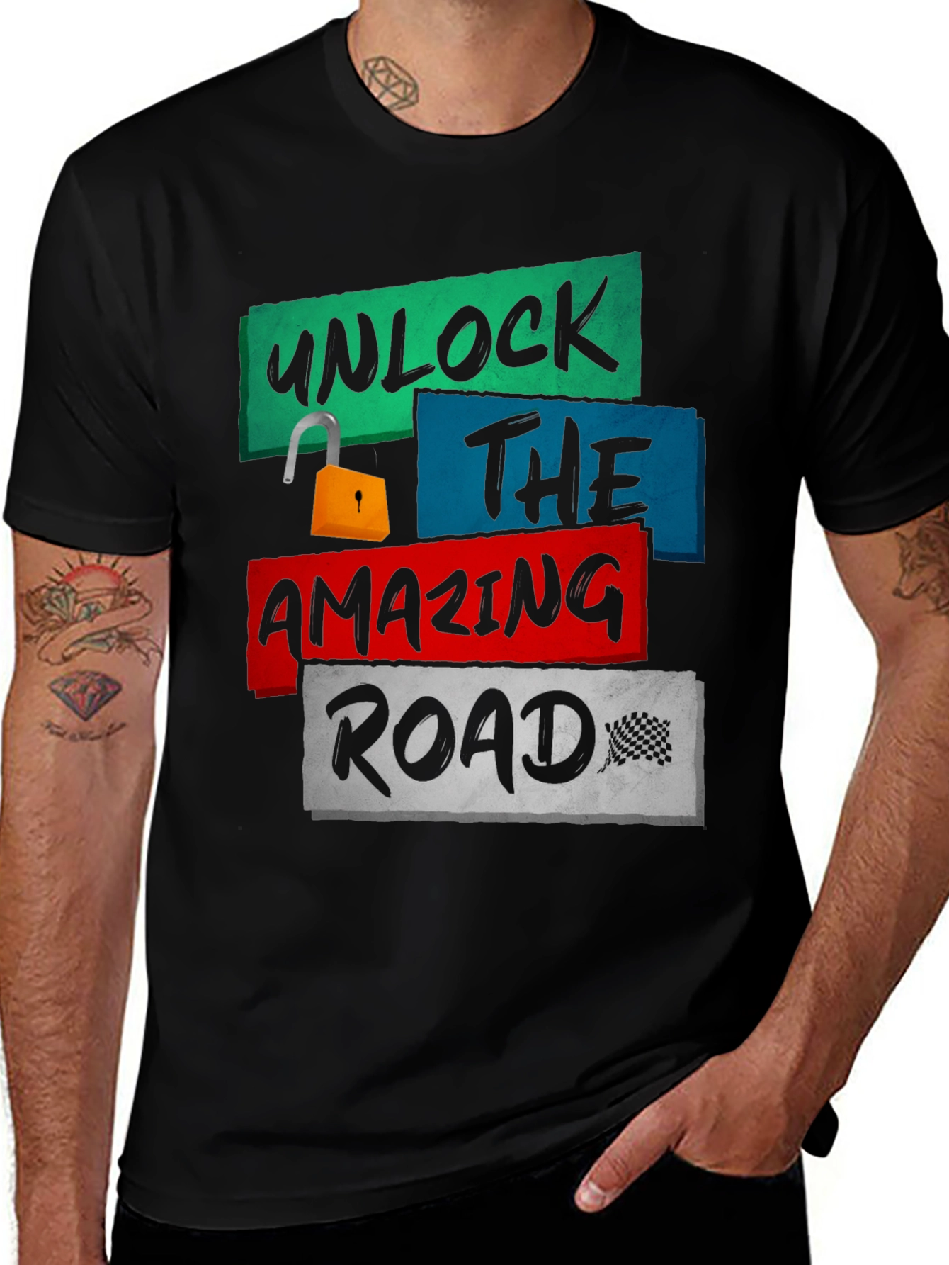 Variant 16 of Unlock the Amazing Road T-Shirt