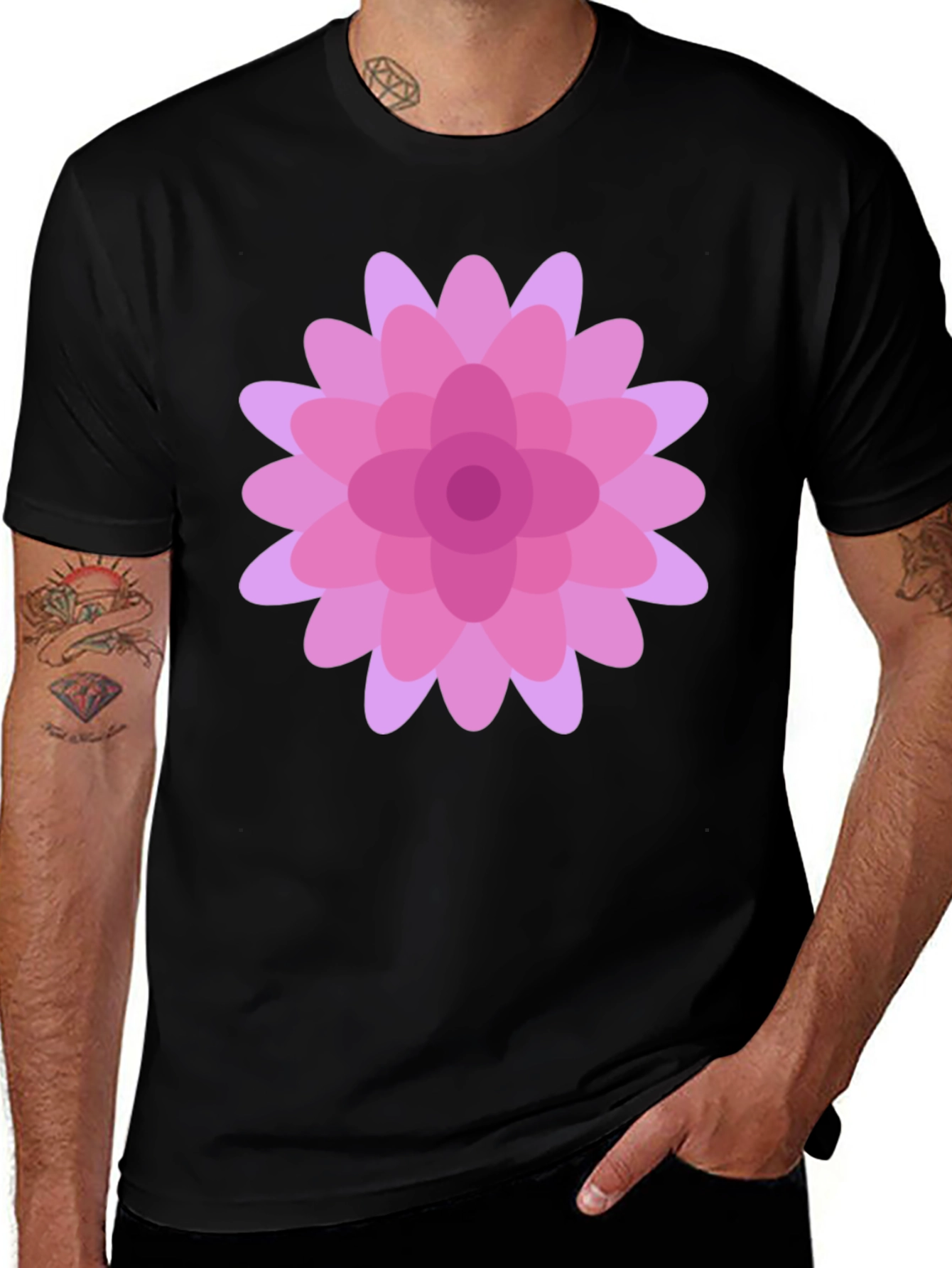 Variant 30 of Floral Print T-Shirt - Stylish Casual Wear