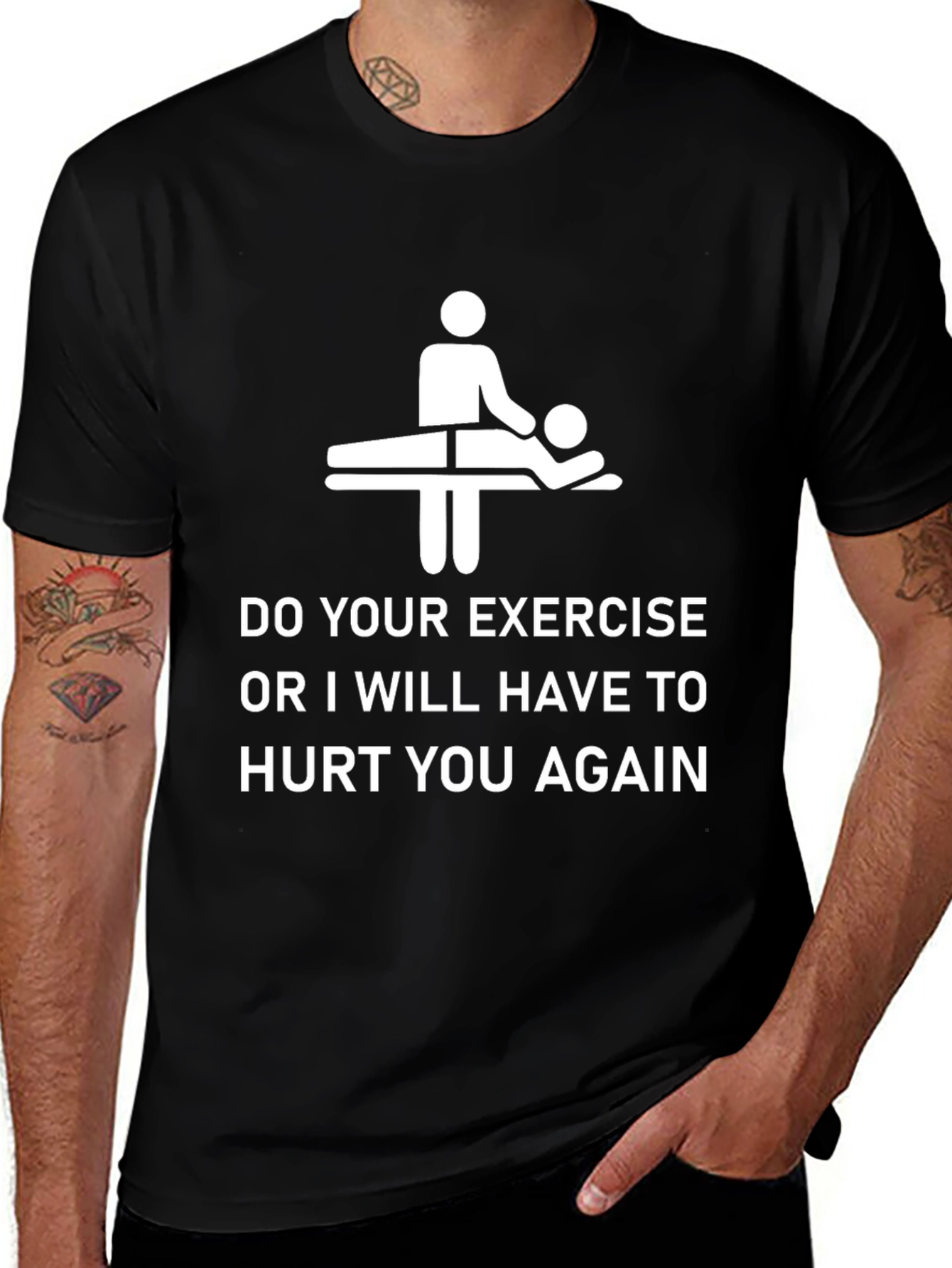 Variant 6 of Do Your Exercise Funny T-Shirt