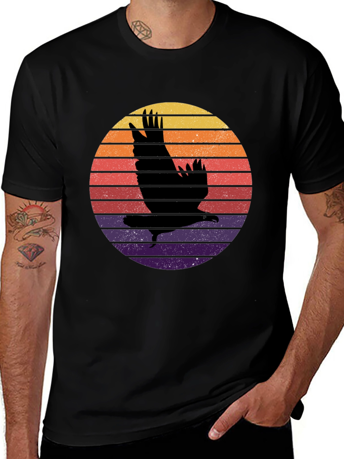 Variant 13 of Eagle Sunset Graphic T-Shirt