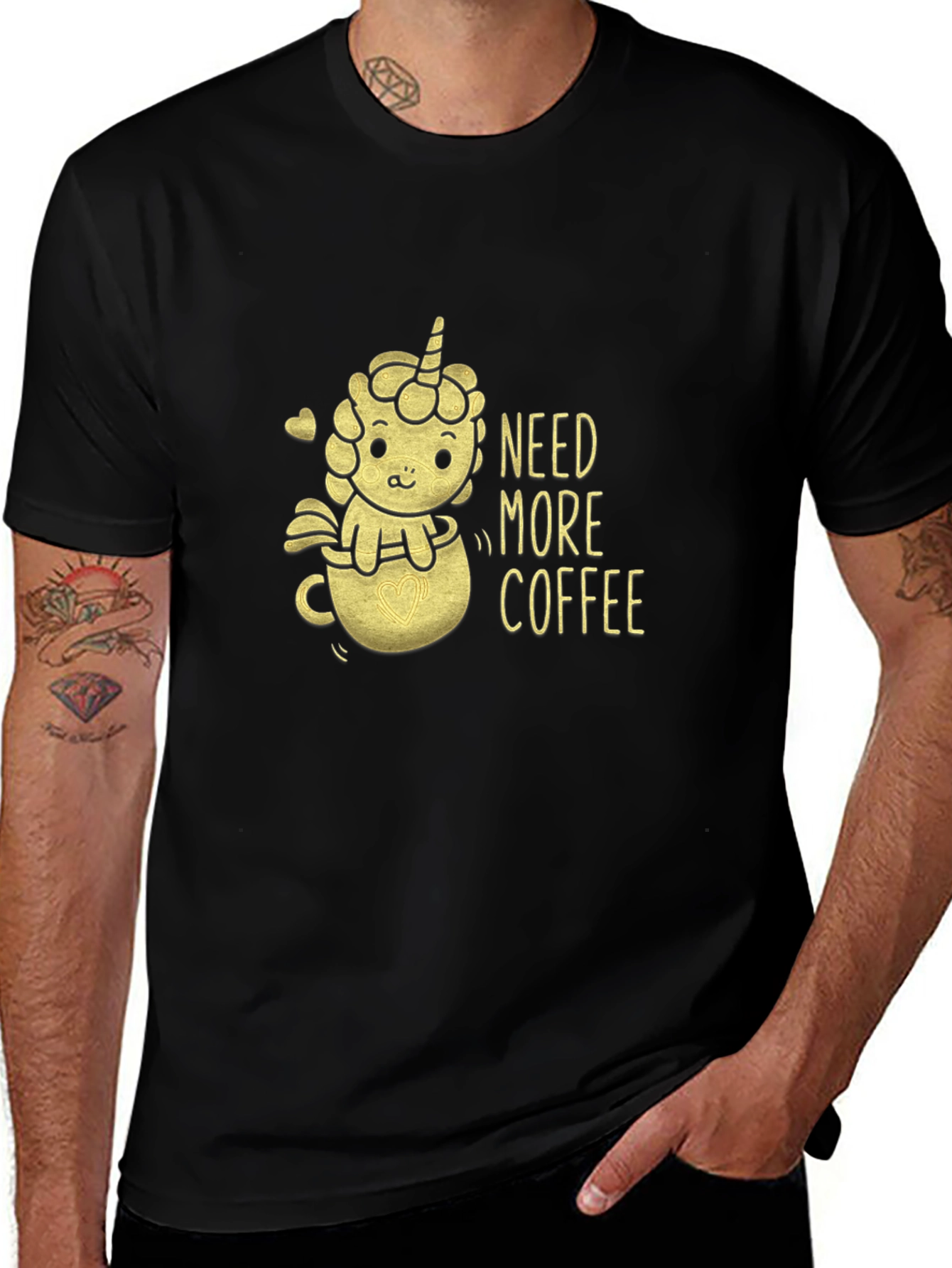 Variant 25 of Unicorn Coffee T-Shirt - Cute & Stylish Design