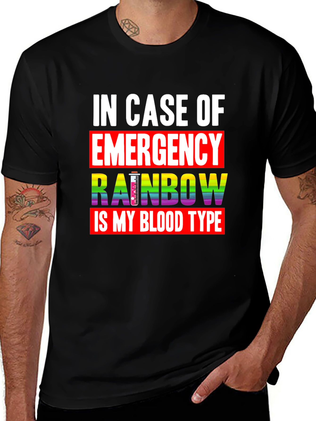 Variant 29 of Rainbow Blood Type T-Shirt