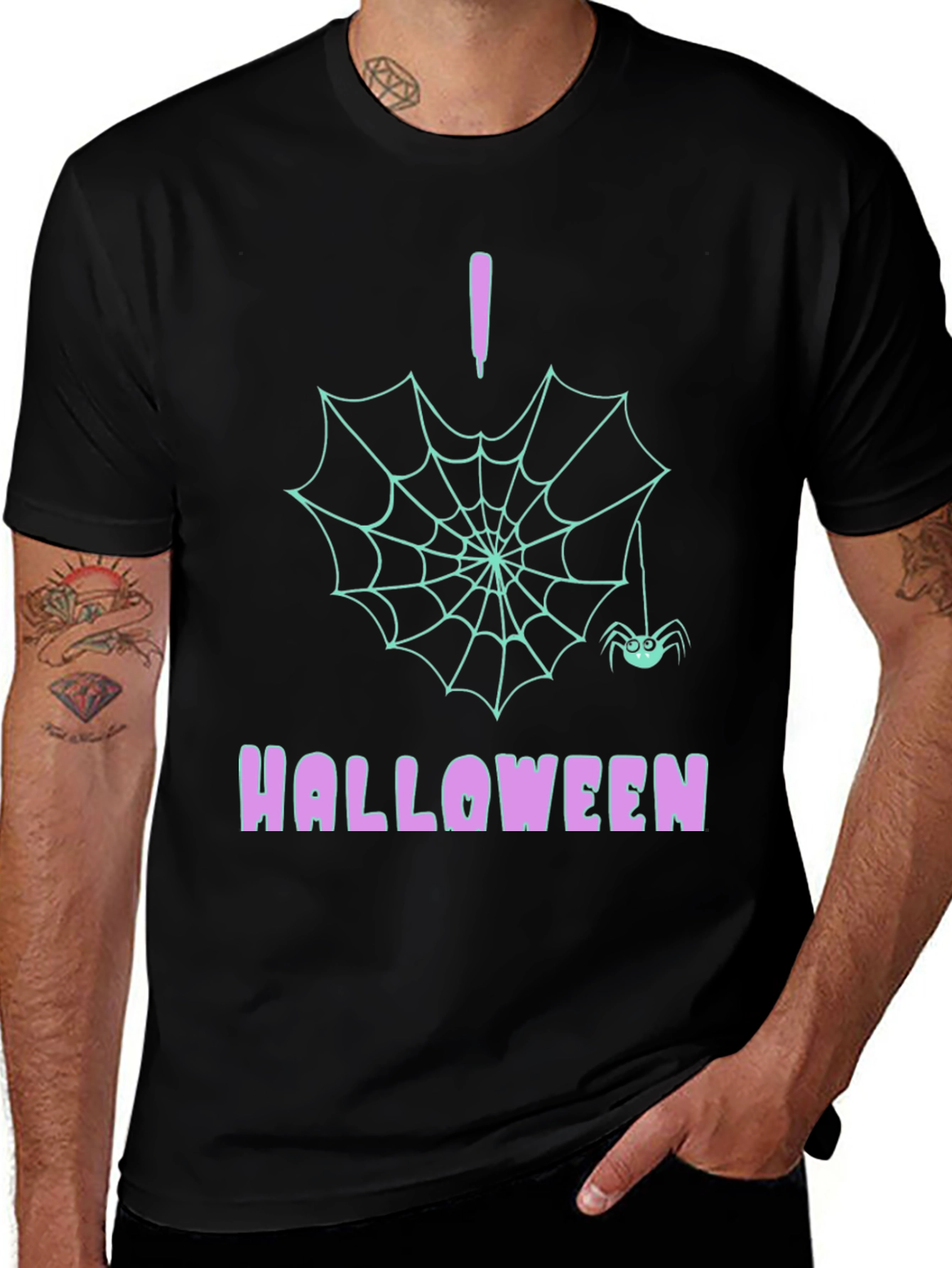 Halloween Spider Web T-Shirt