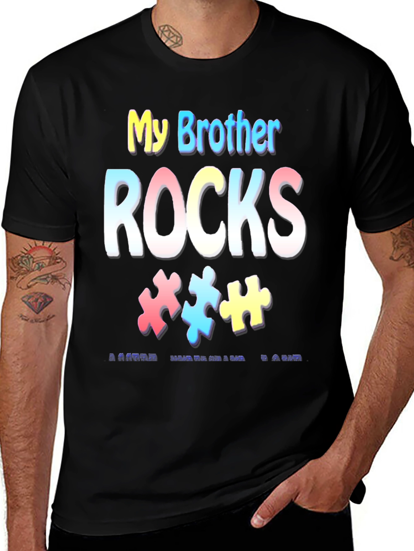 My Brother Rocks Autism Awareness T-Shirt