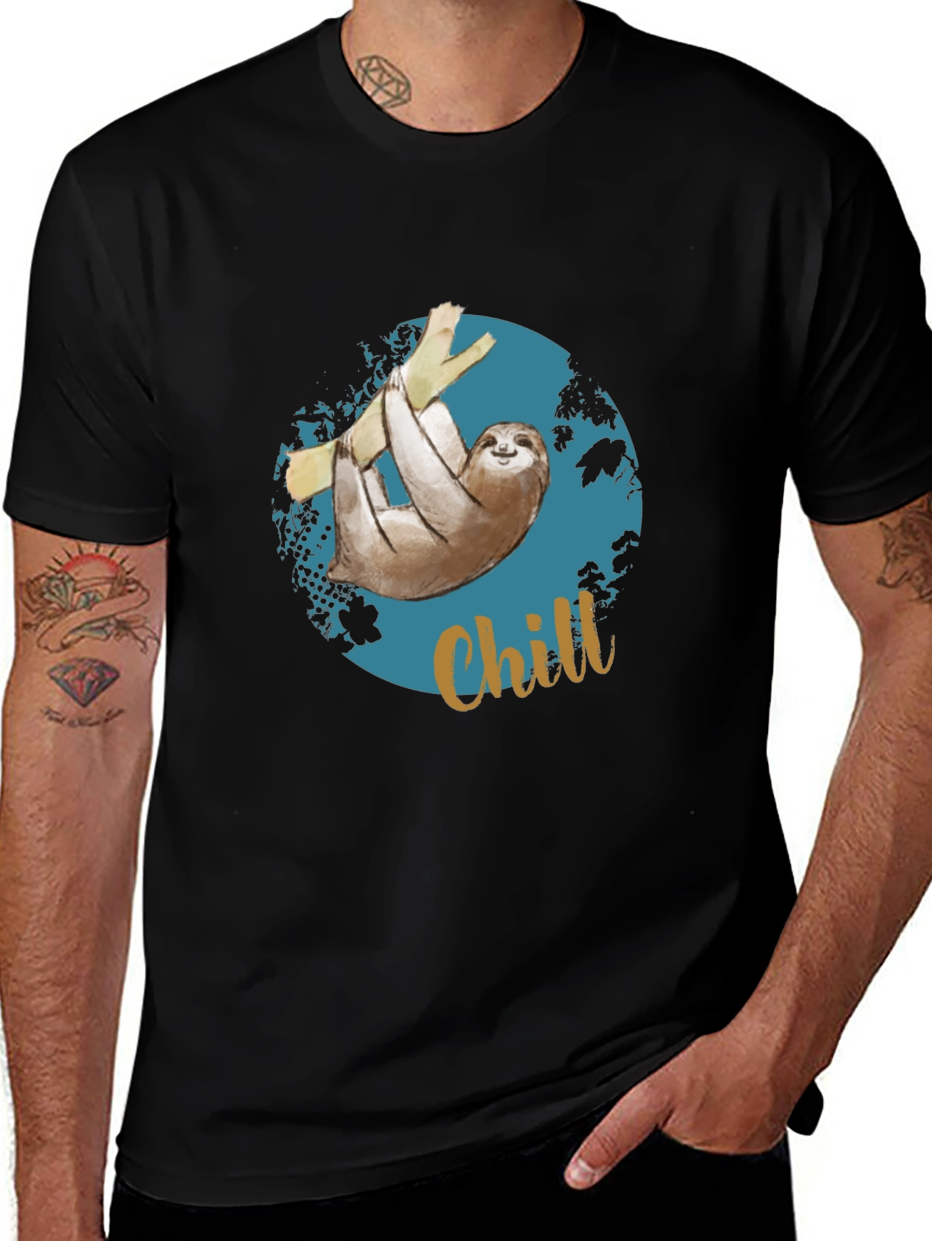 Chill Sloth T-Shirt - Relaxed Style