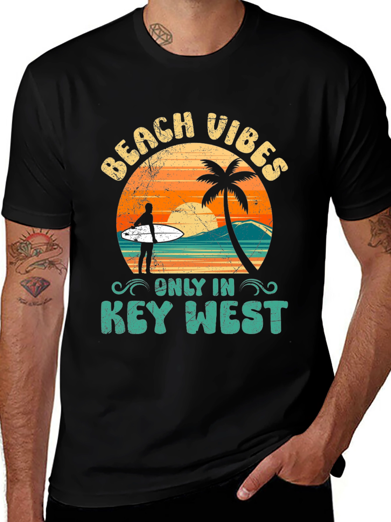 Beach Vibes Key West Graphic Tee