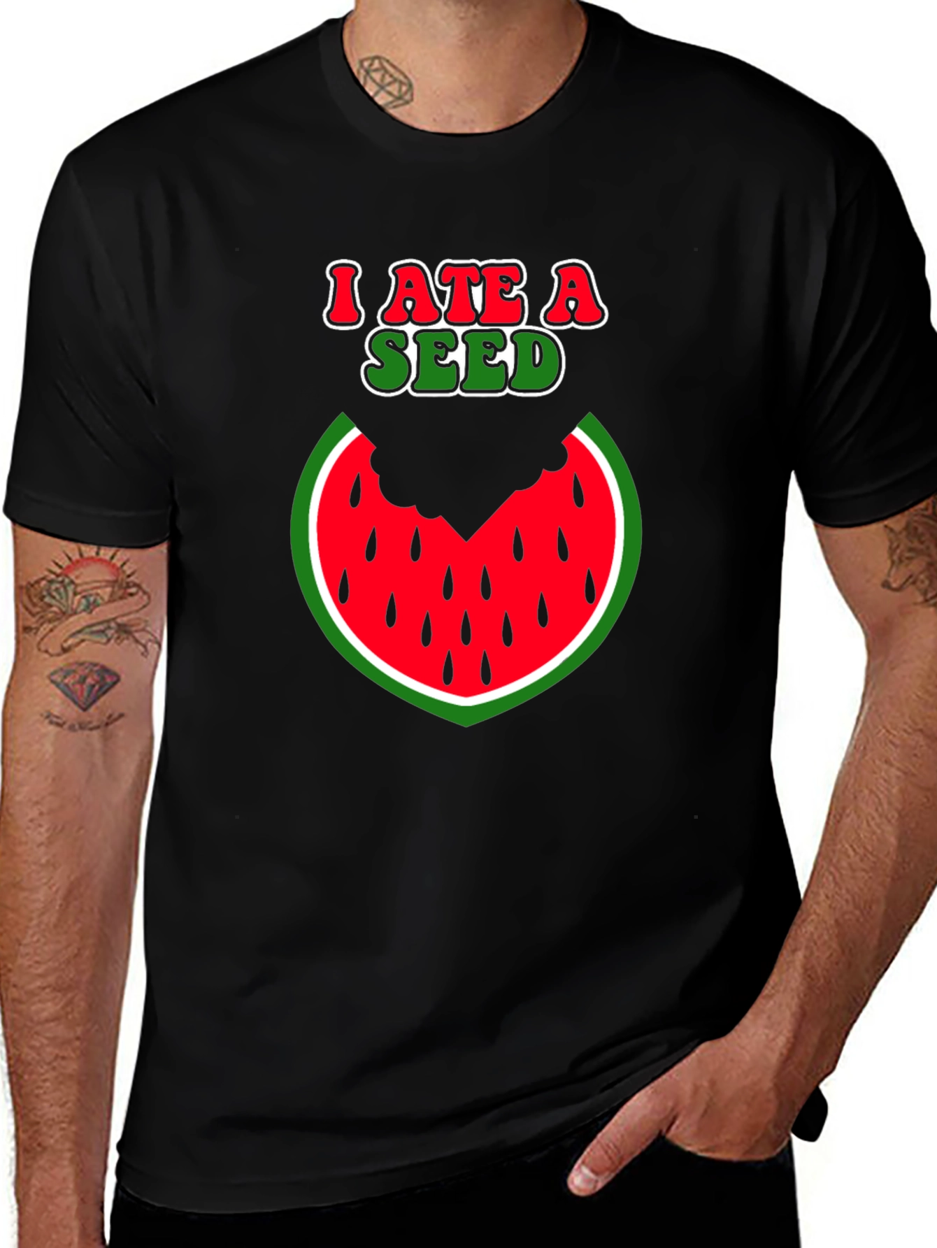 Variant 27 of I Ate A Seed Watermelon Graphic Tee