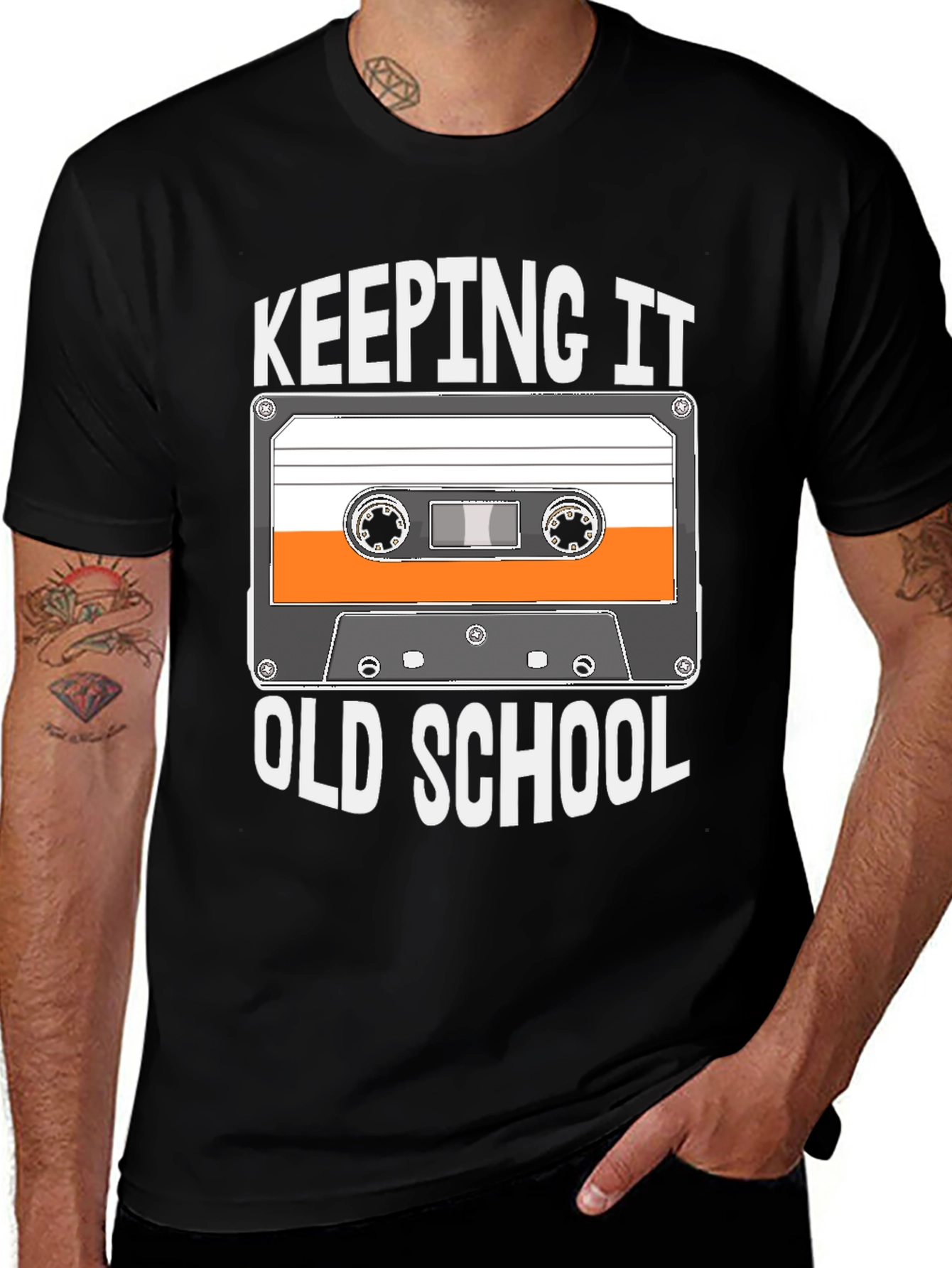 Keeping it Old School Cassette Tape Graphic Tee