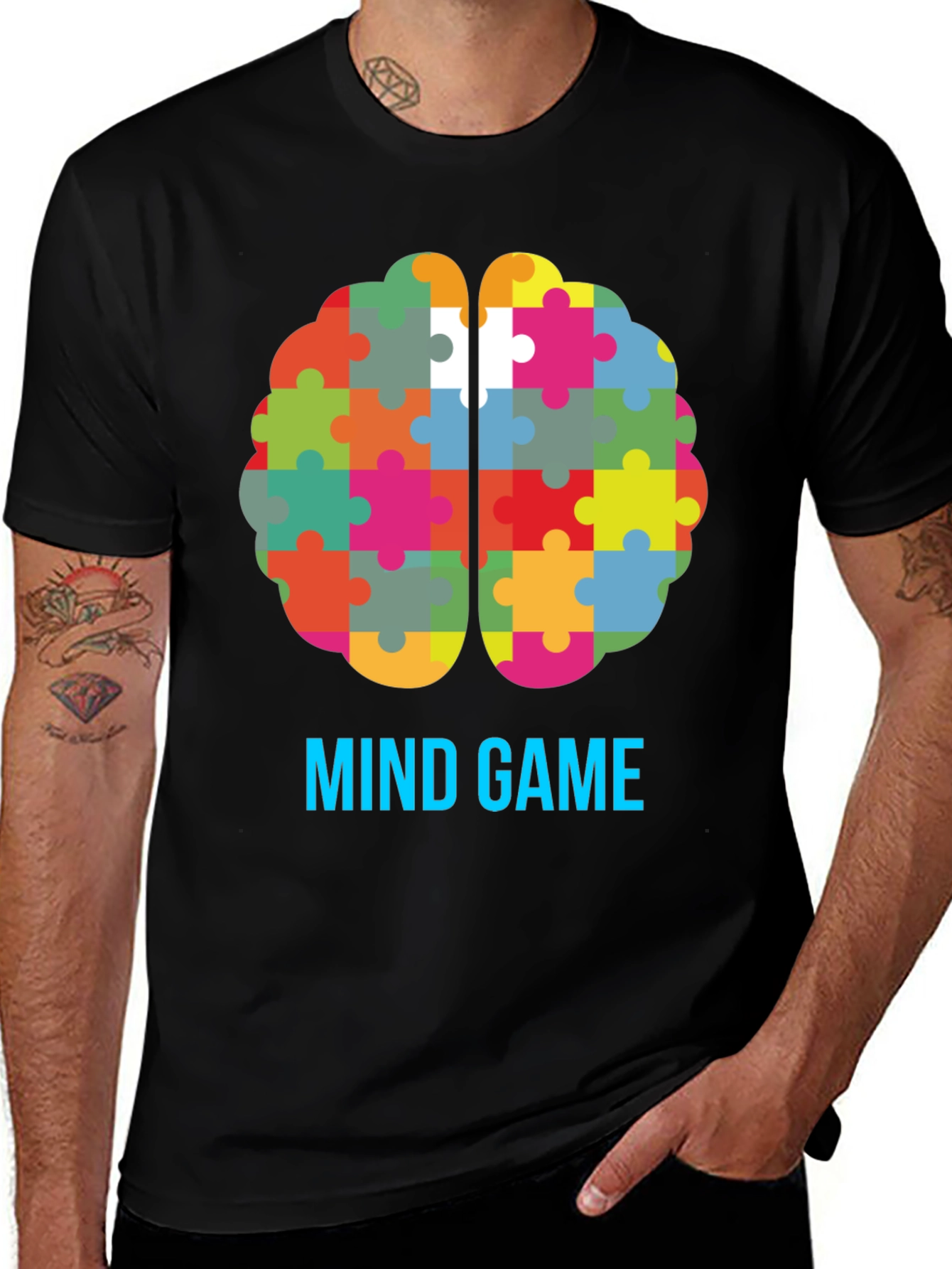 Mind Game Puzzle Brain T-Shirt