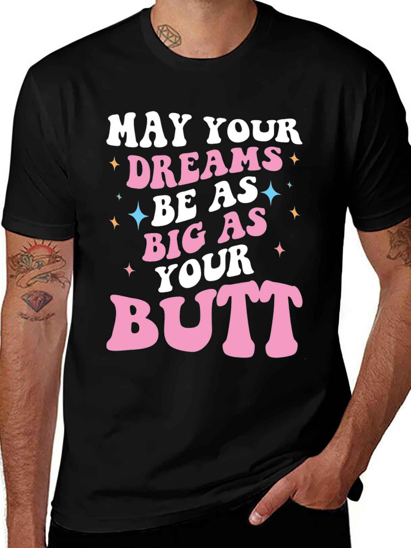 Variant 23 of Funny "Big As Your Butt" Graphic Tee
