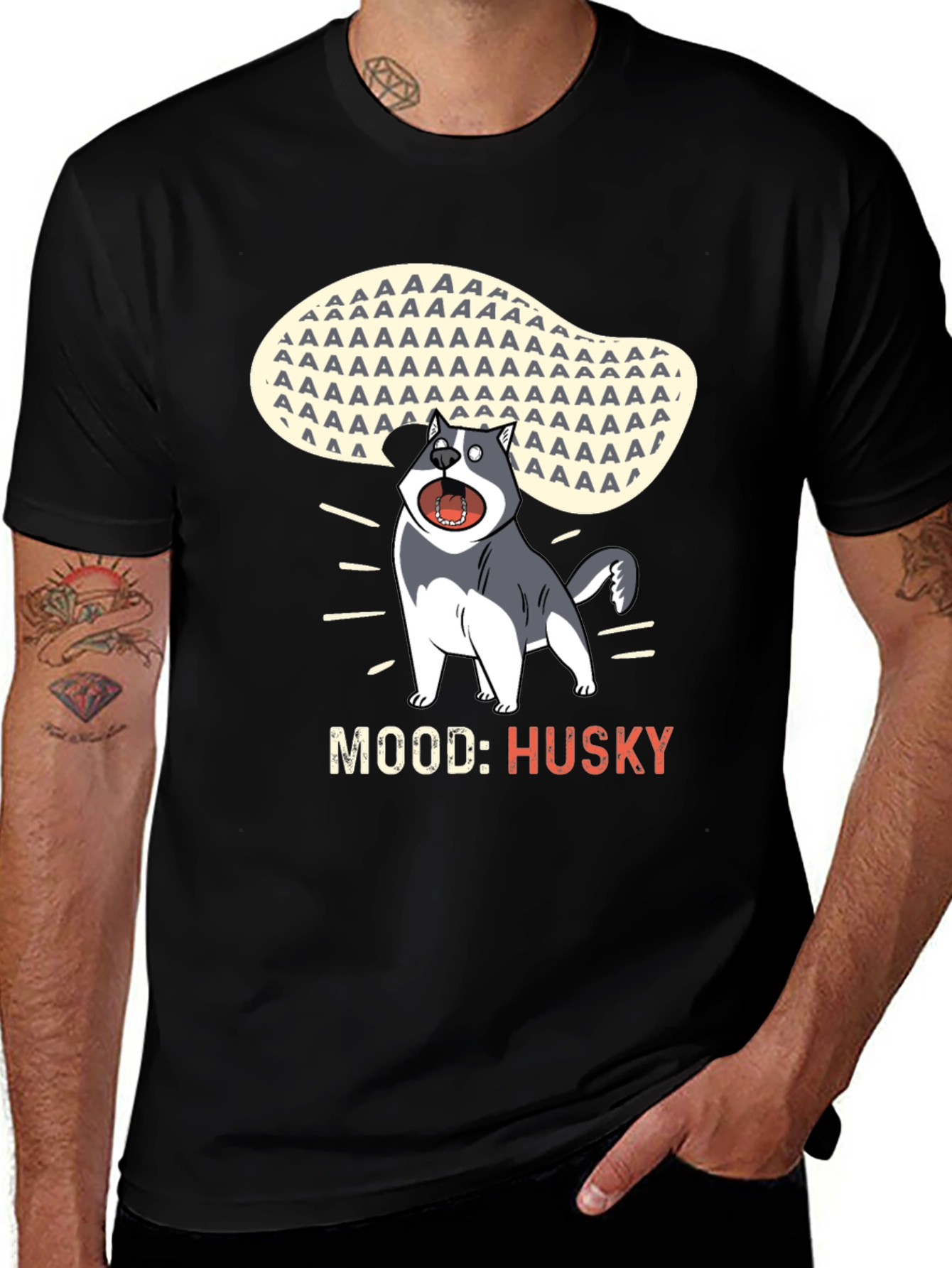 Variant 22 of Mood Husky T-Shirt - Men's Graphic Tee