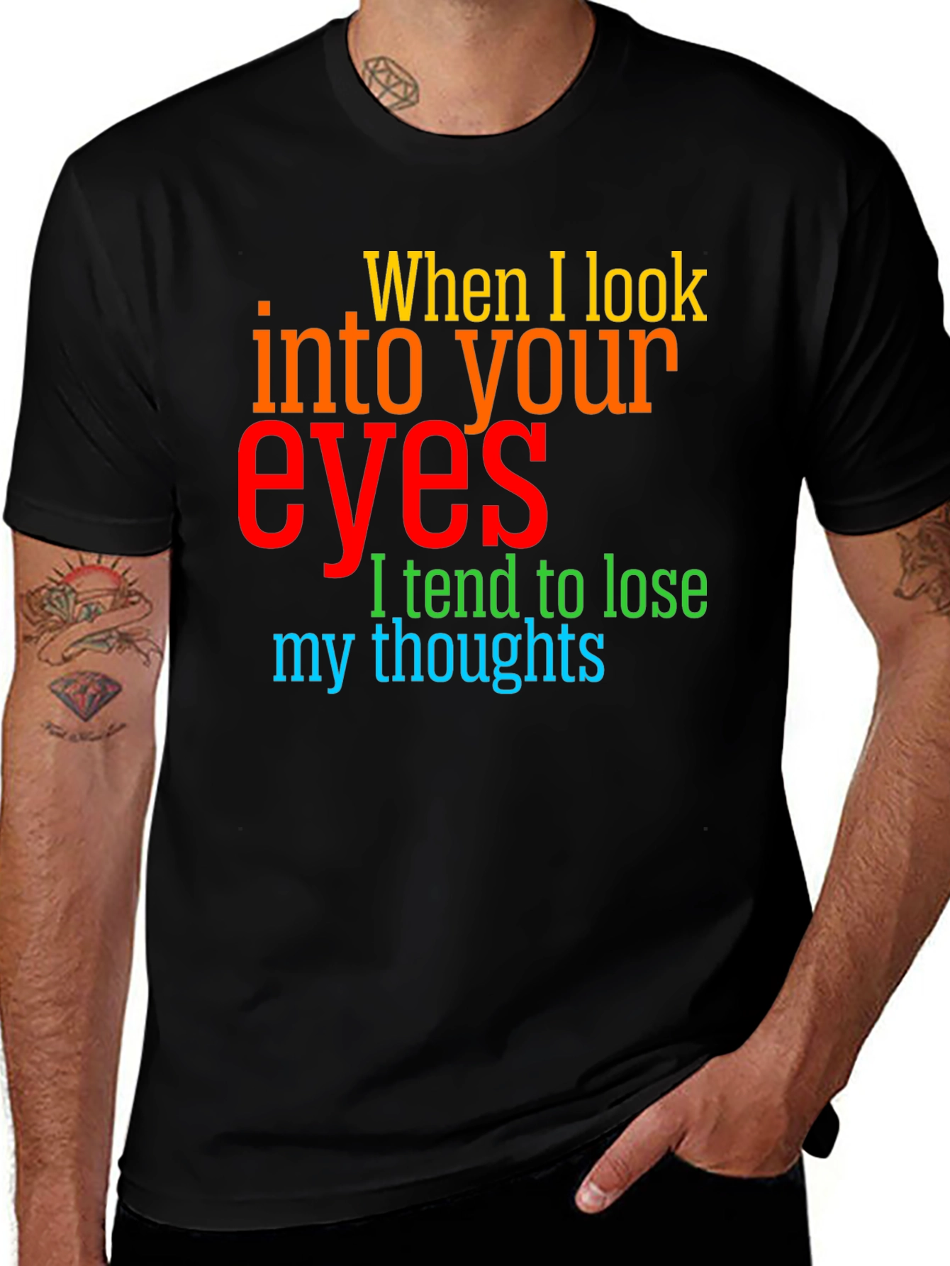 Variant 26 of Colorful 'Eyes' Graphic T-Shirt