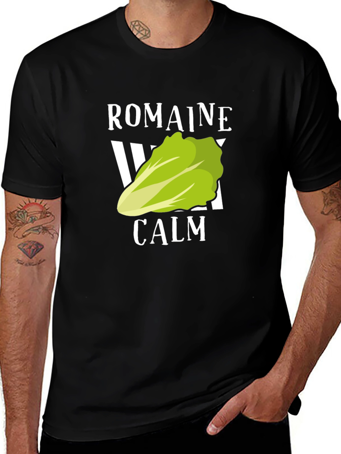 Variant 21 of Romaine Calm Funny Graphic T-Shirt
