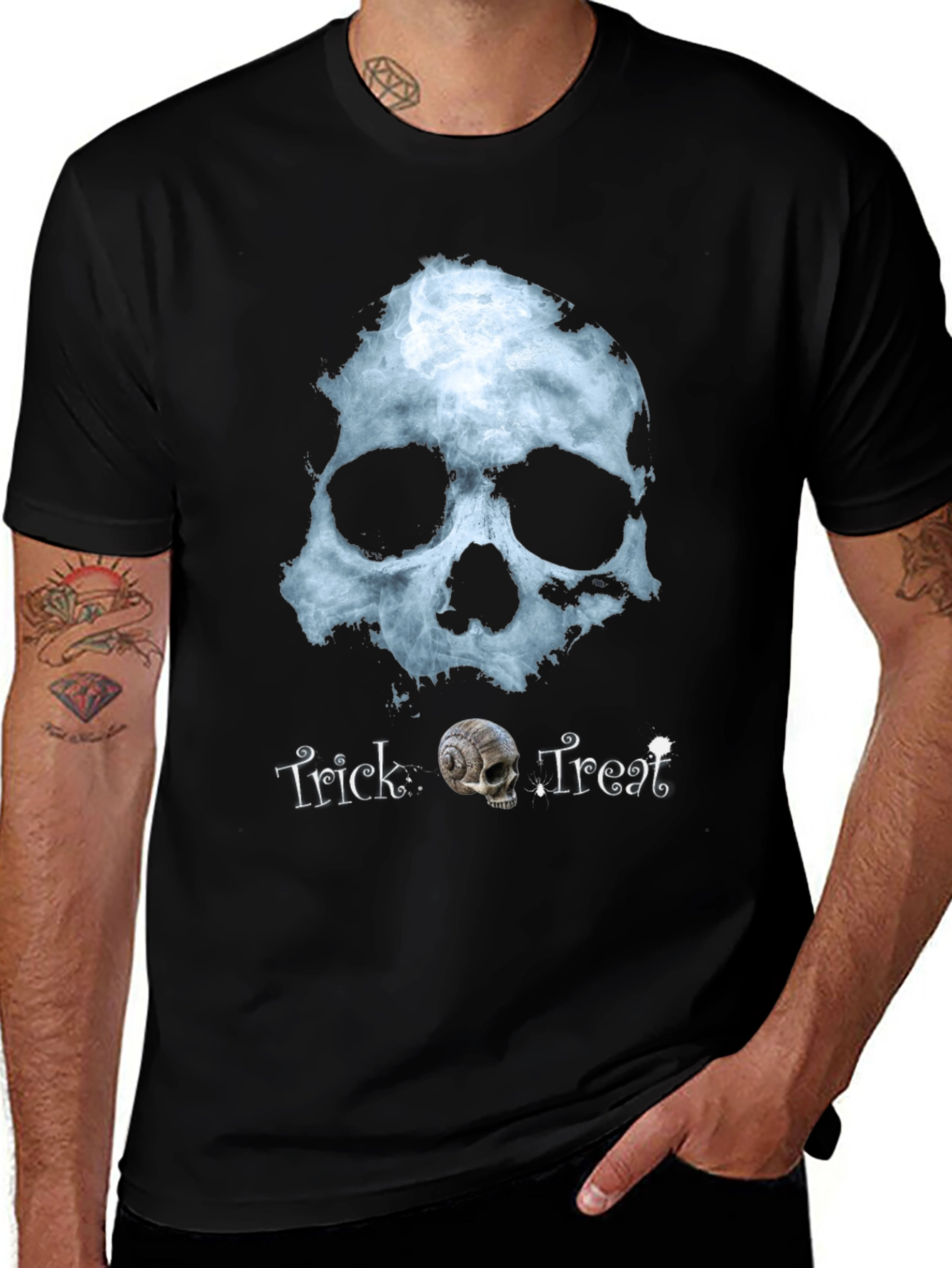 Variant 3 of Skull Trick or Treat Graphic Tee