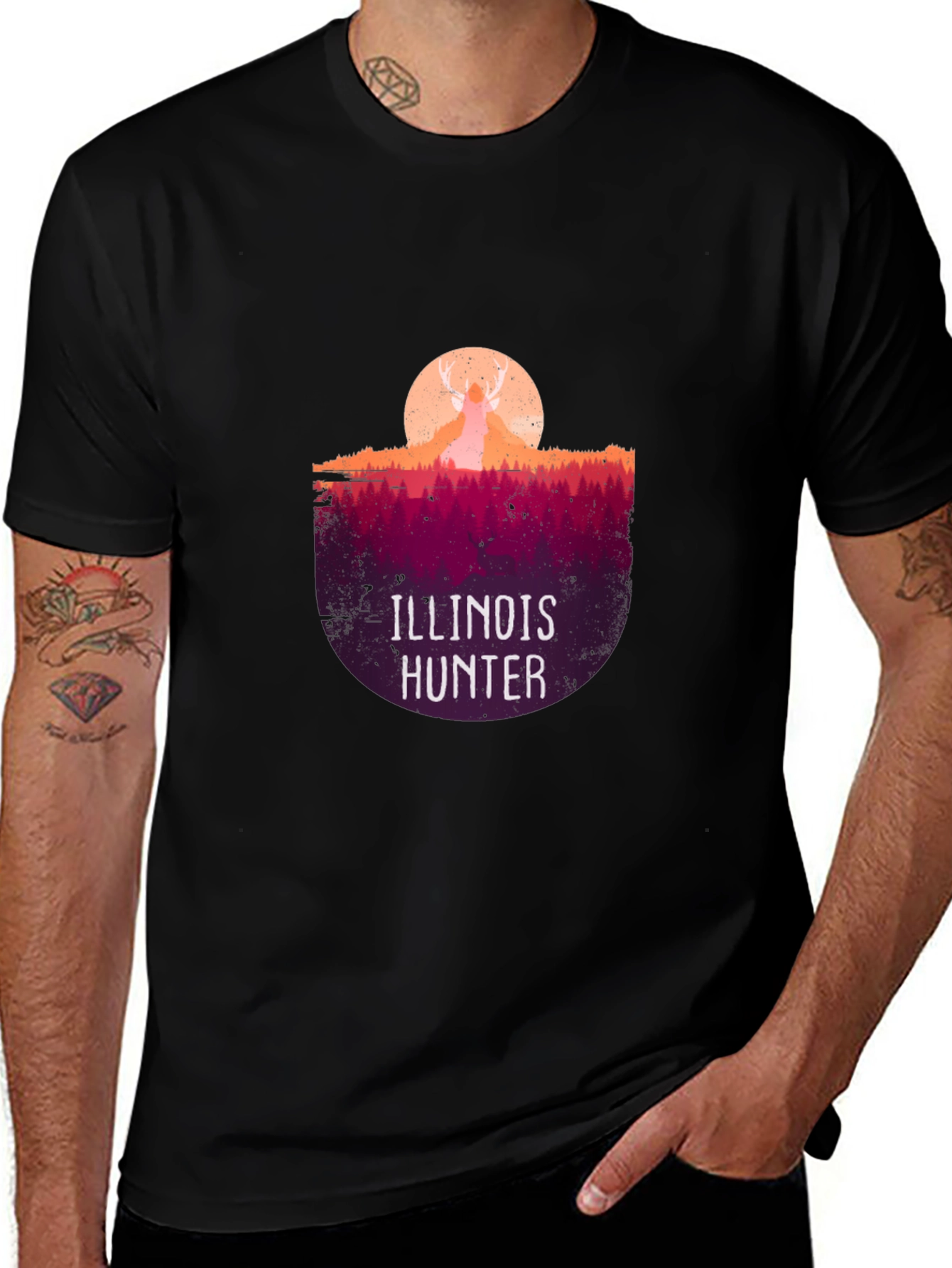 Illinois Hunter Graphic T-Shirt
