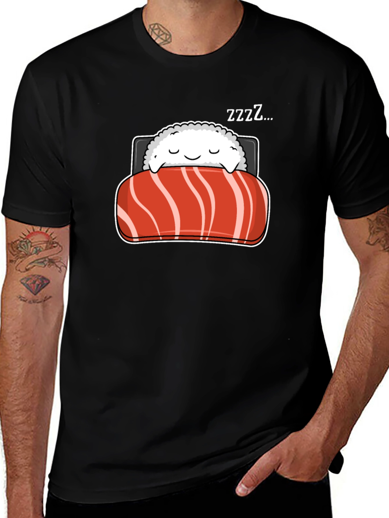 Variant 30 of Sleeping Sushi Roll Graphic T-Shirt