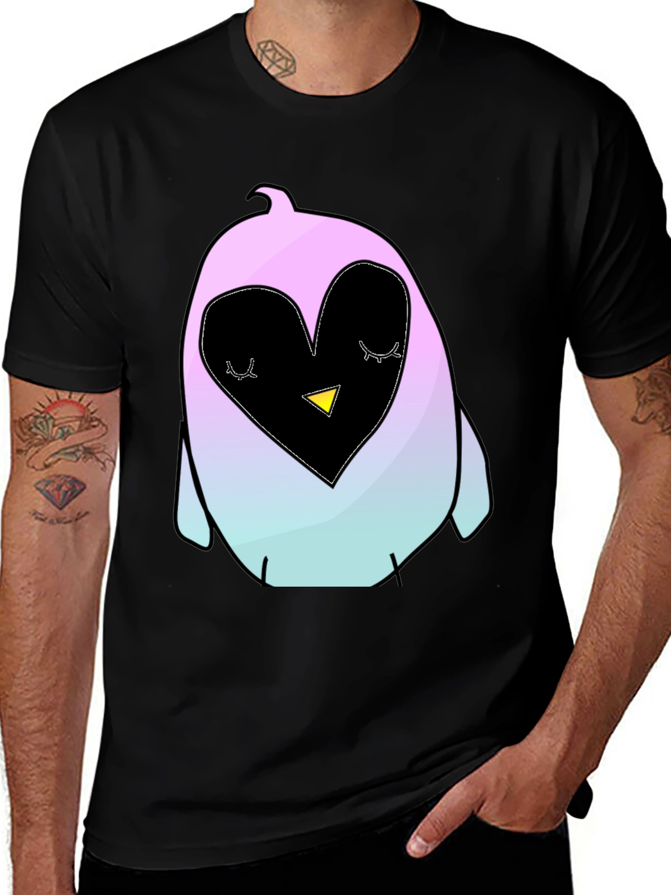 Variant 7 of Cute Penguin Heart T-Shirt