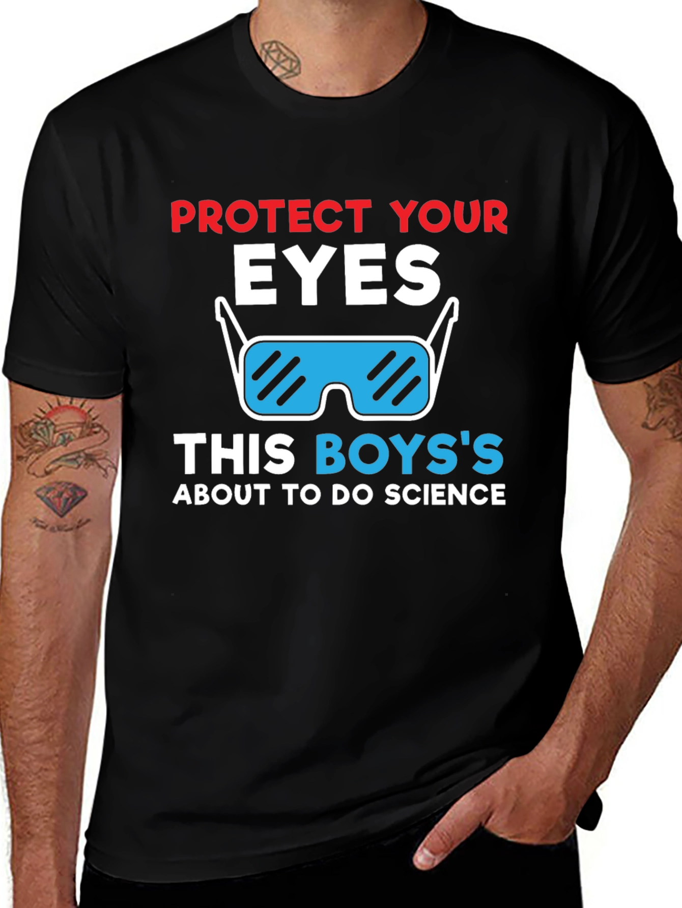 Variant 17 of Protect Your Eyes Science T-Shirt