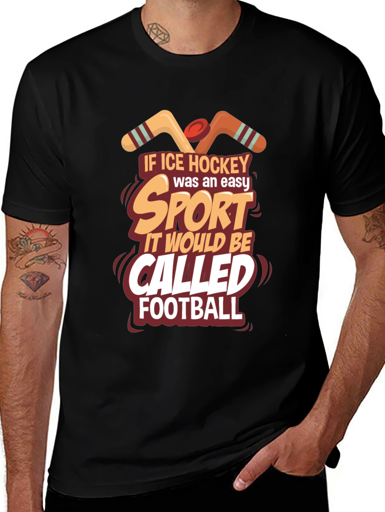 Variant 19 of Ice Hockey Easy Sport T-Shirt