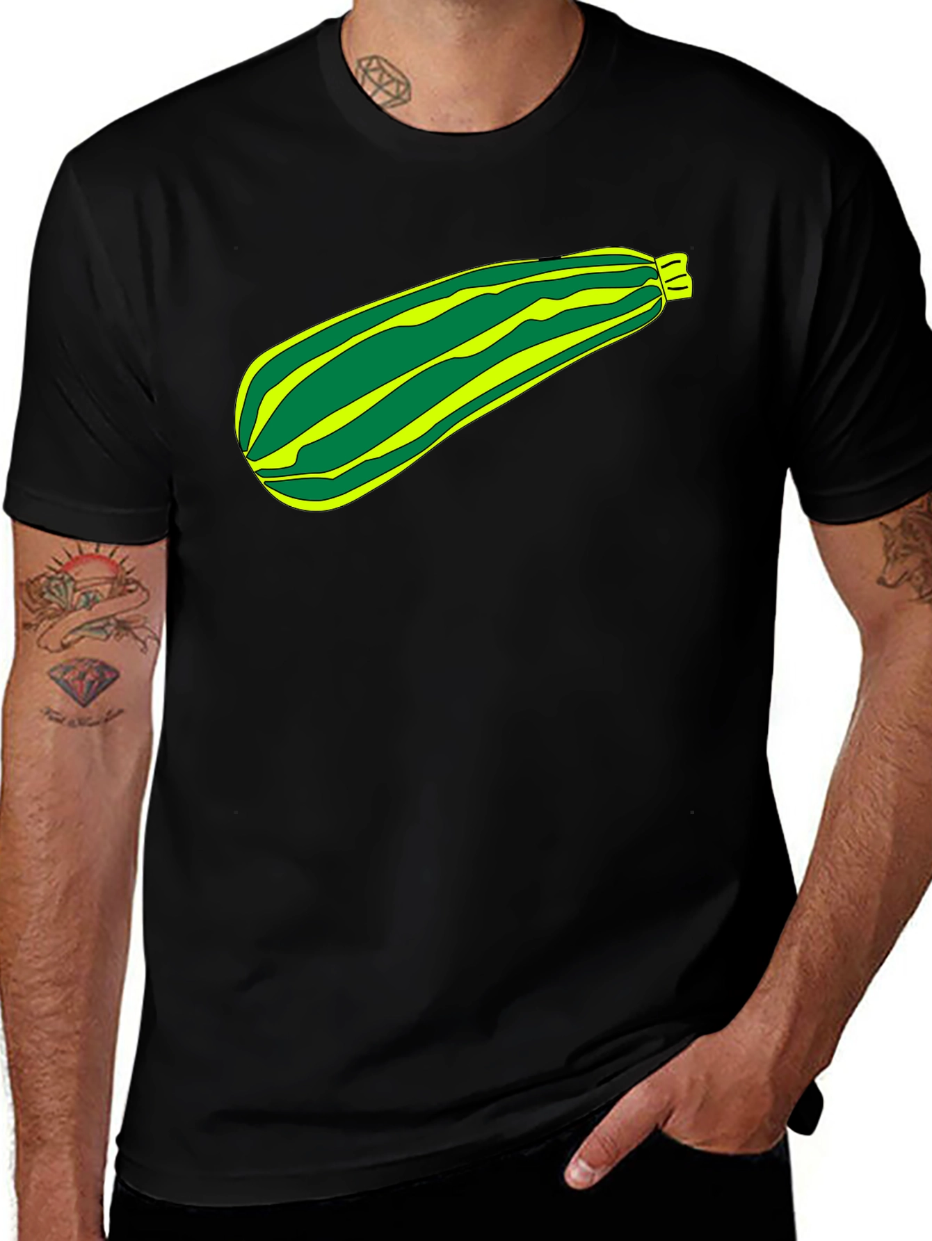 Zucchini Graphic Tee - Fun Food Shirt