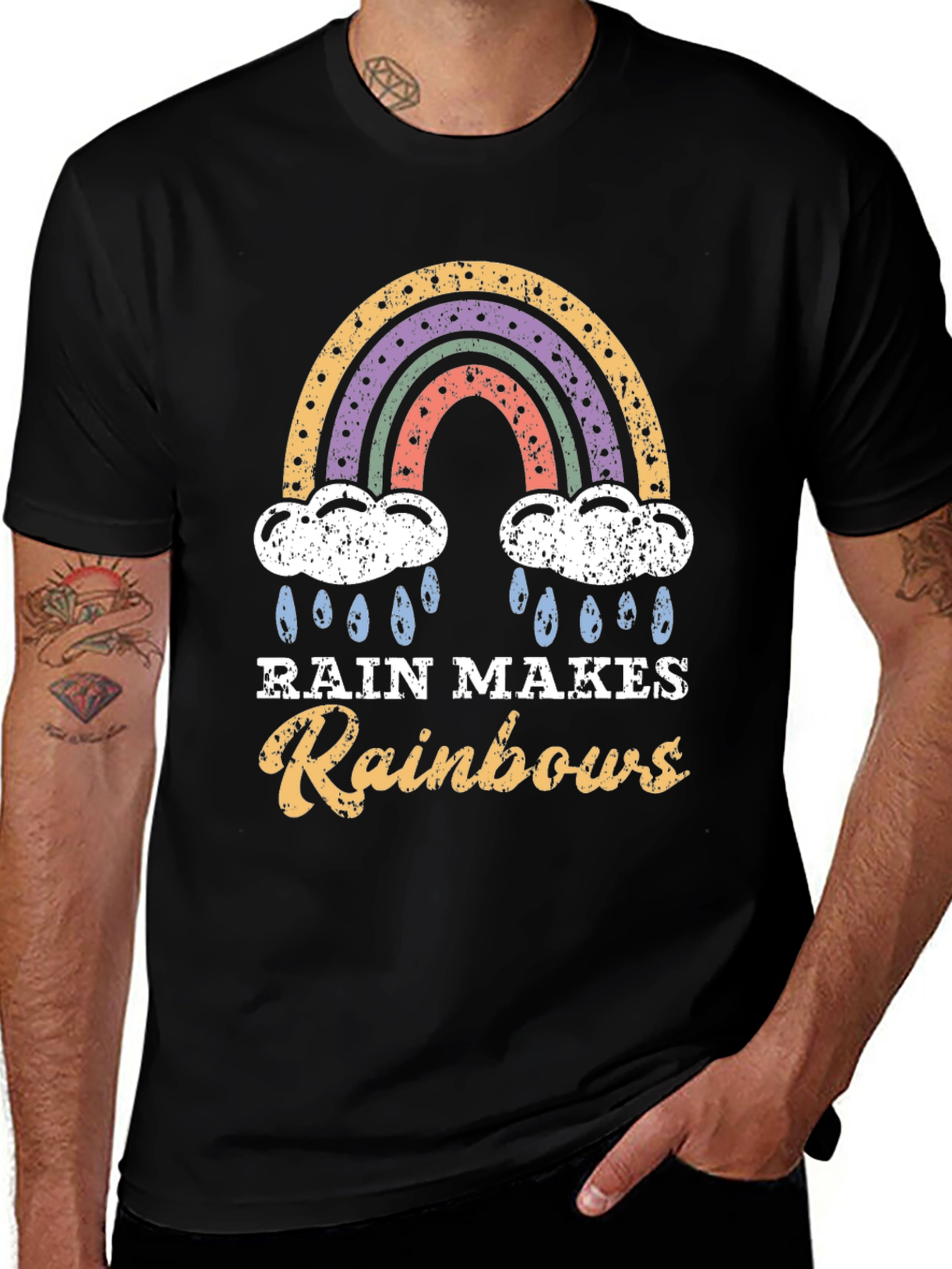 Variant 19 of Rain Makes Rainbows Graphic T-Shirt