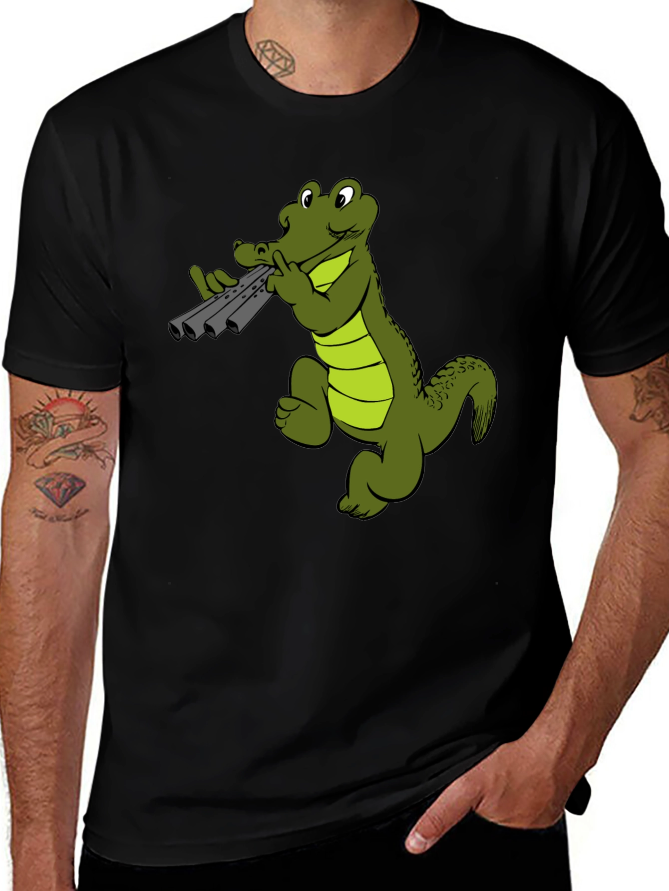 Variant 28 of Alligator Pan Flute T-Shirt