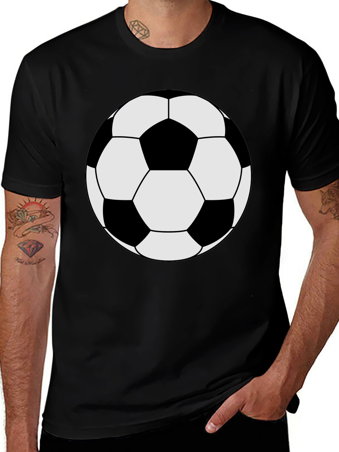 Variant 19 of Soccer Ball Graphic Tee - Classic Style