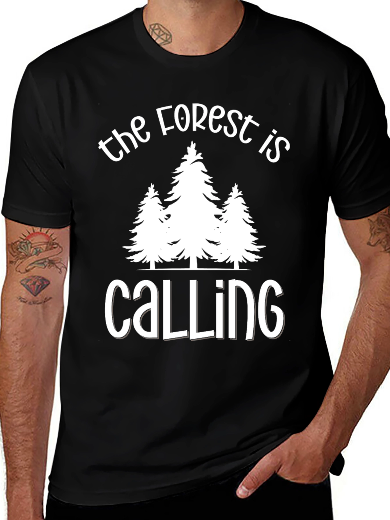 Variant 6 of Forest Calling Graphic Tee - Nature Lover T-Shirt