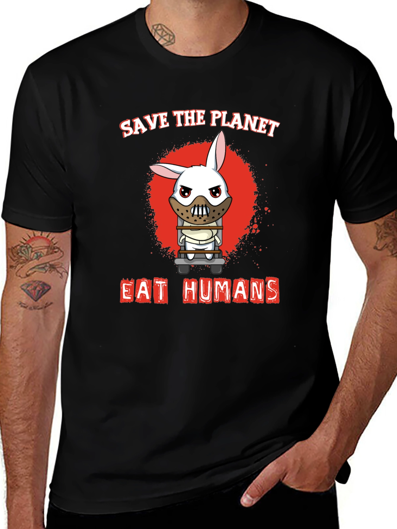 Variant 22 of Save the Planet Eat Humans Graphic T-Shirt